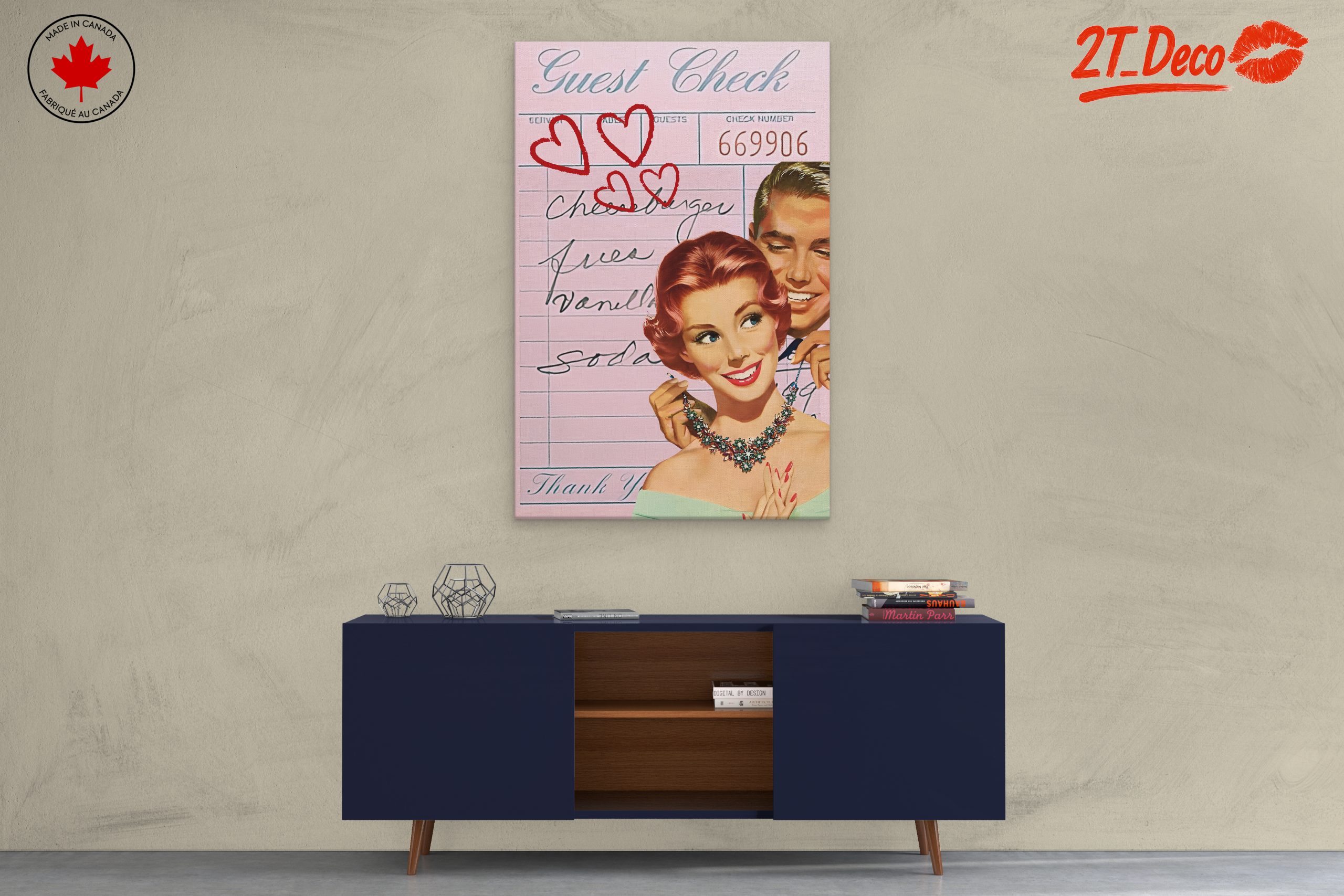 Retro Guest Check with Romantic Vibes - Image 3
