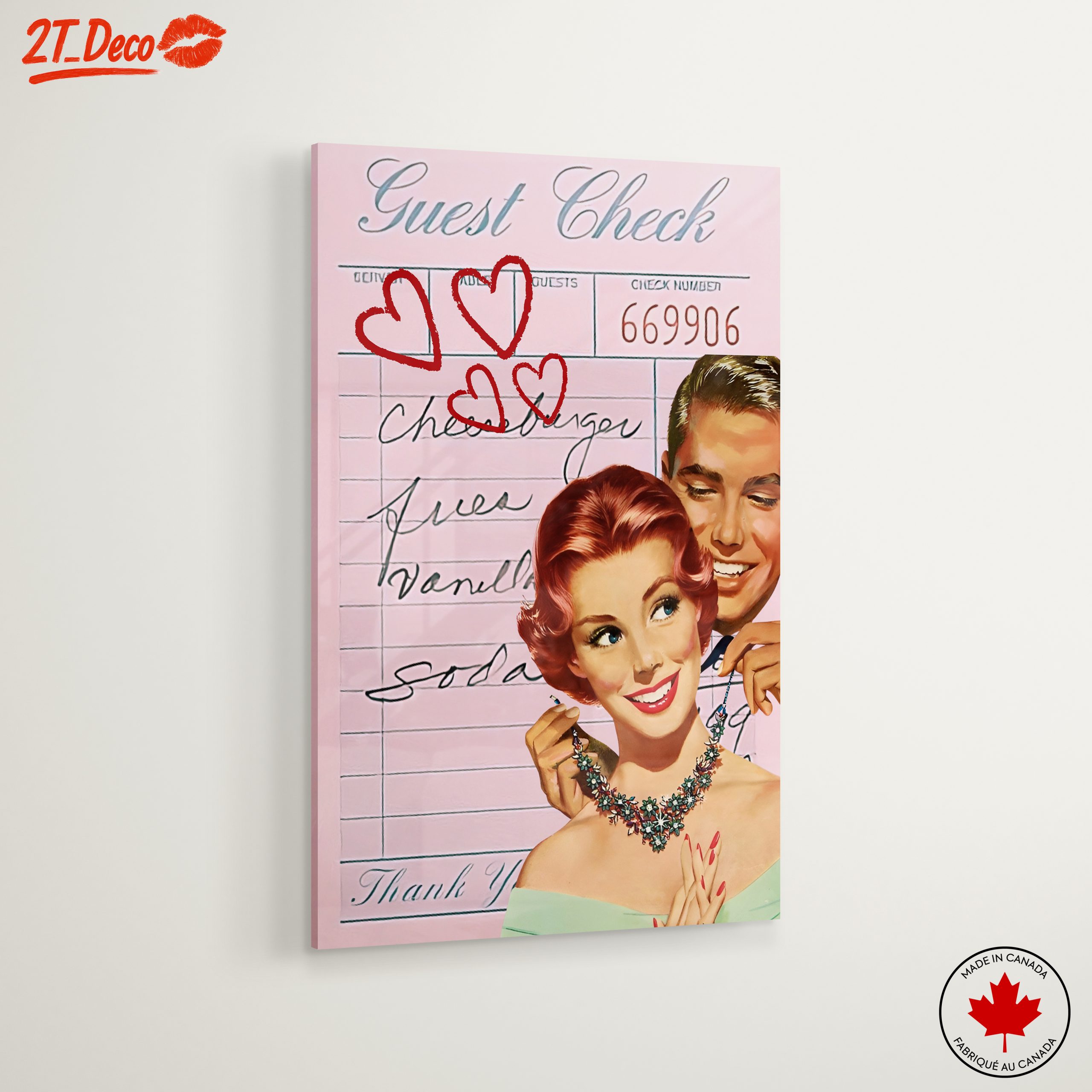 Retro Guest Check with Romantic Vibes - Image 6