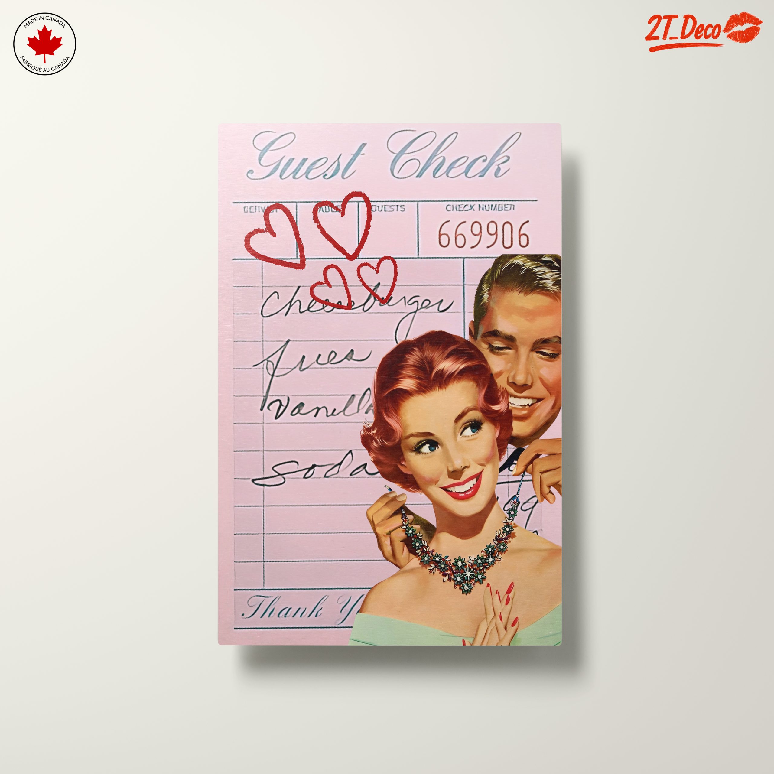 Retro Guest Check with Romantic Vibes - Image 10