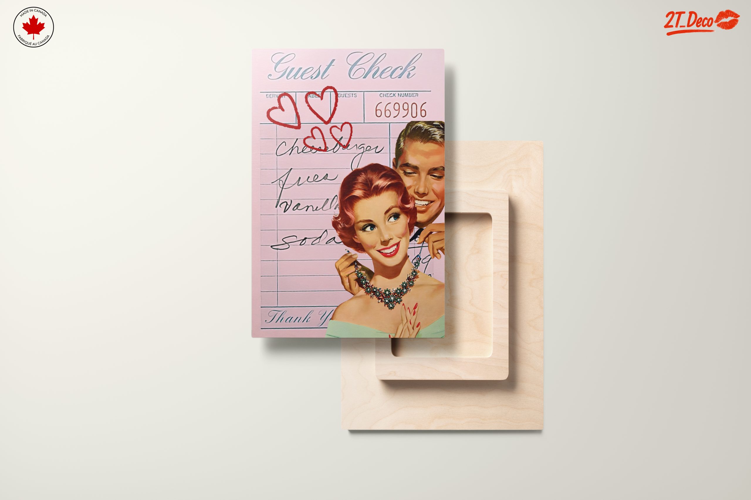 Retro Guest Check with Romantic Vibes - Image 11