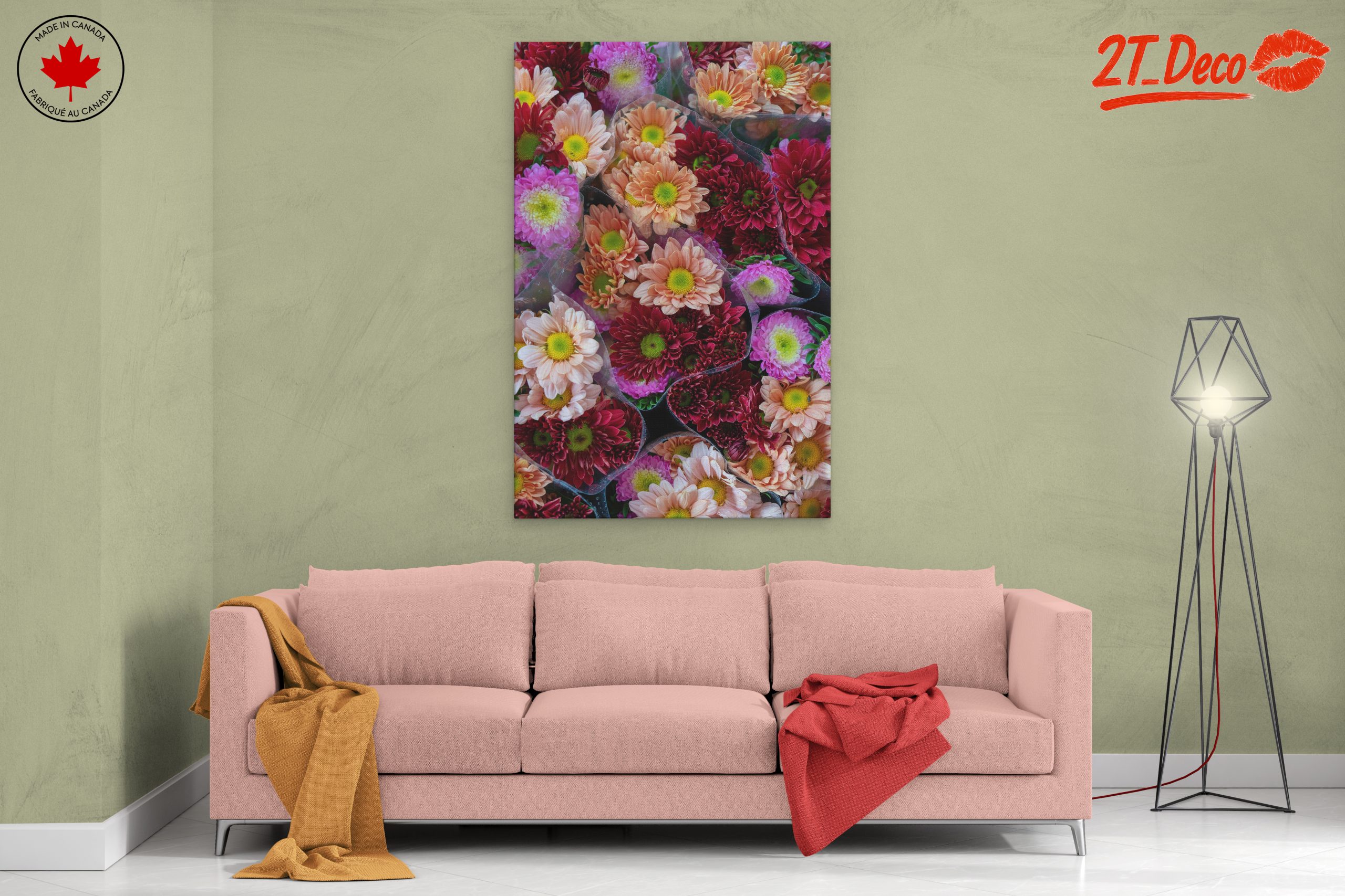 Vibrant Floral Arrangement Art - Image 2