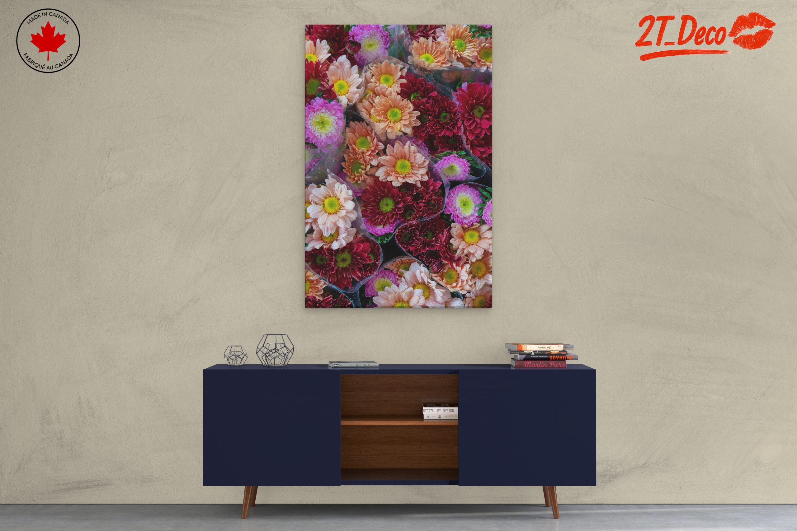 Vibrant Floral Arrangement Art - Image 3