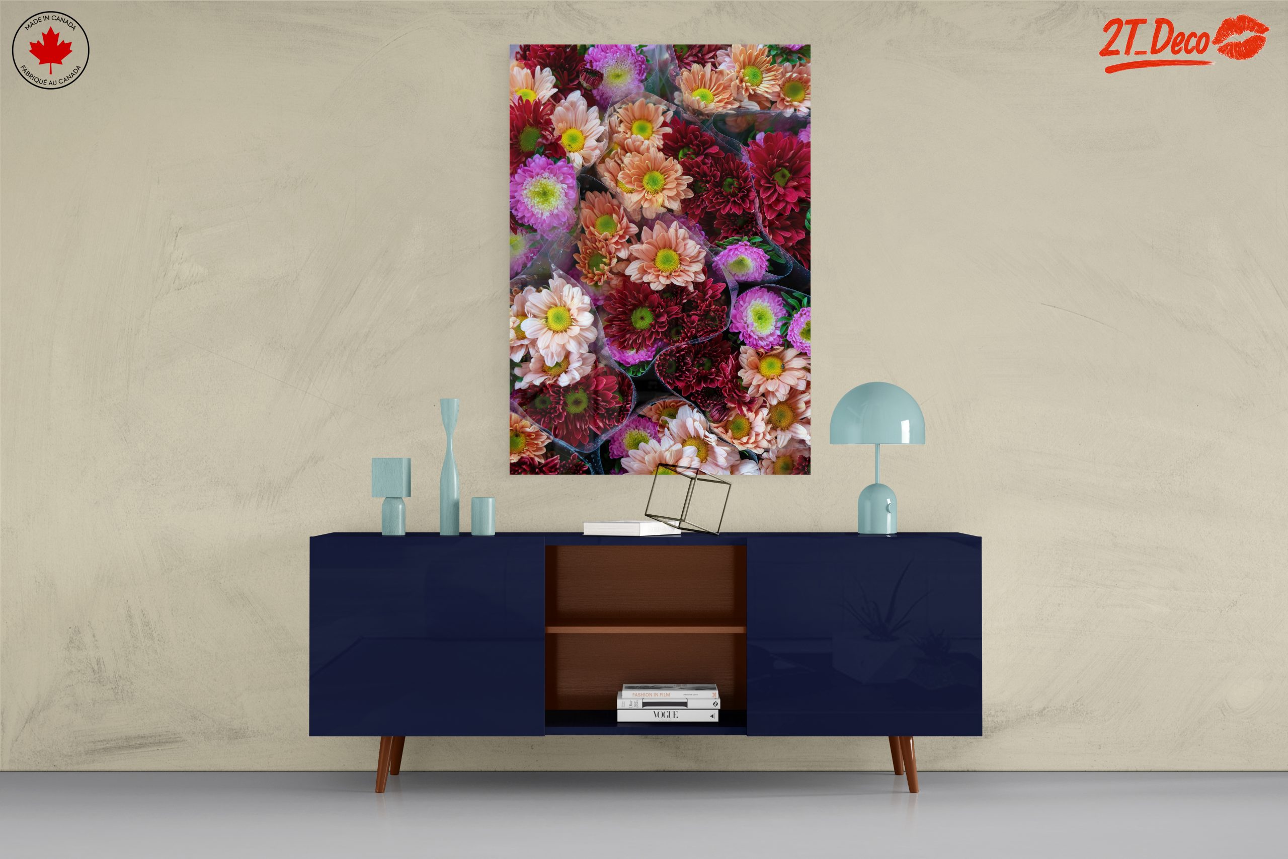 Vibrant Floral Arrangement Art - Image 8