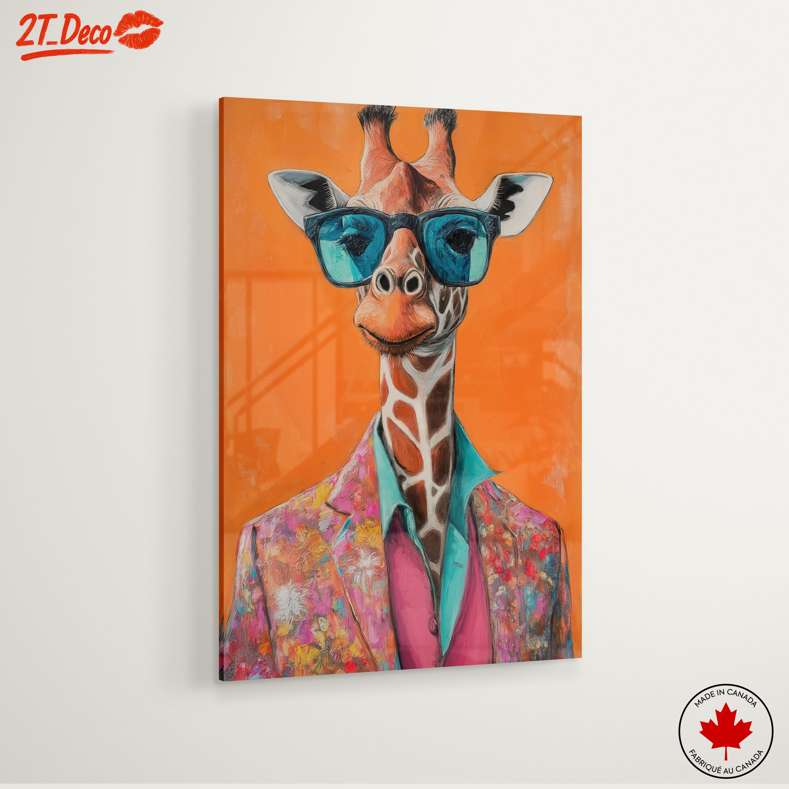Stylized Giraffe in Colorful Suit - Image 6