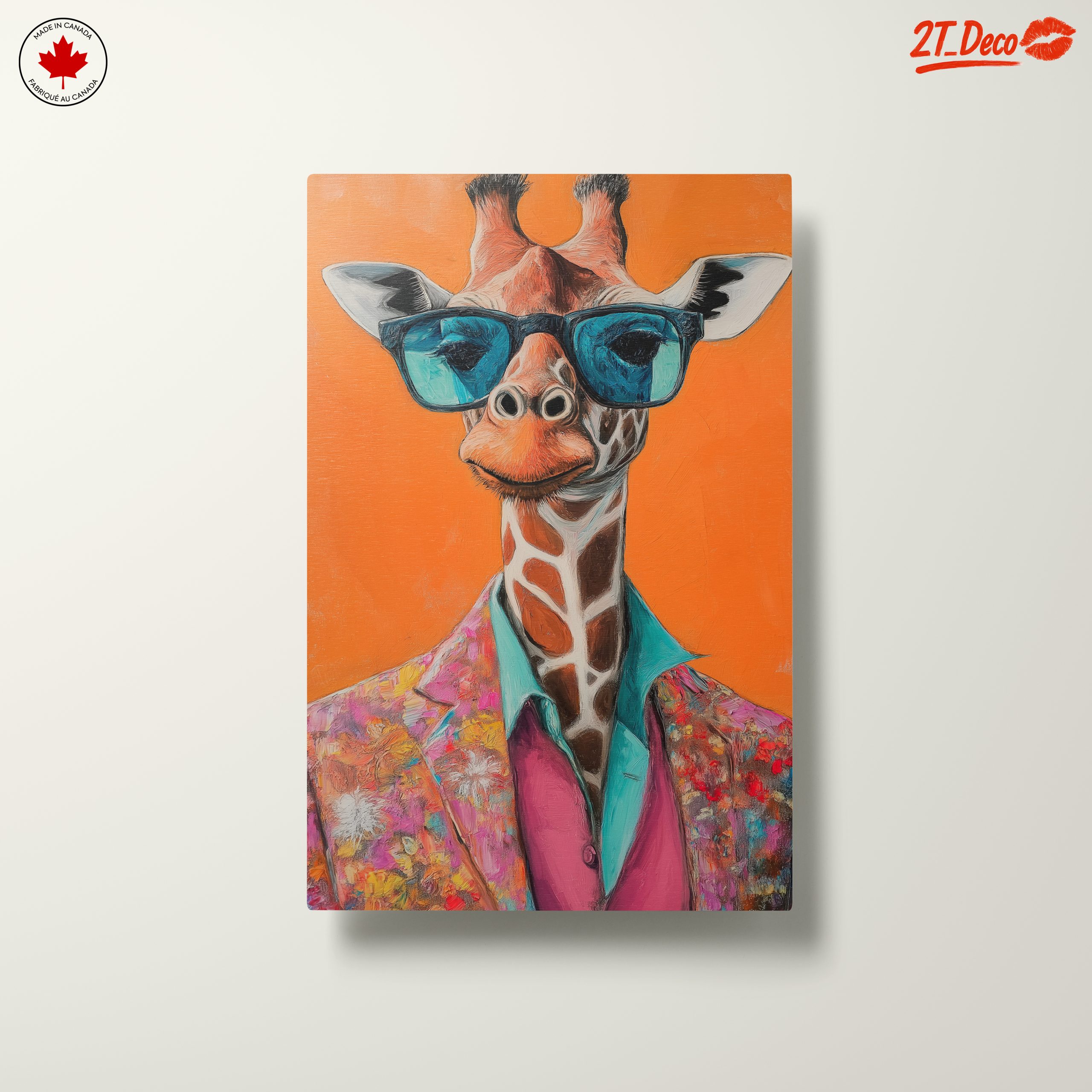 Stylized Giraffe in Colorful Suit - Image 10
