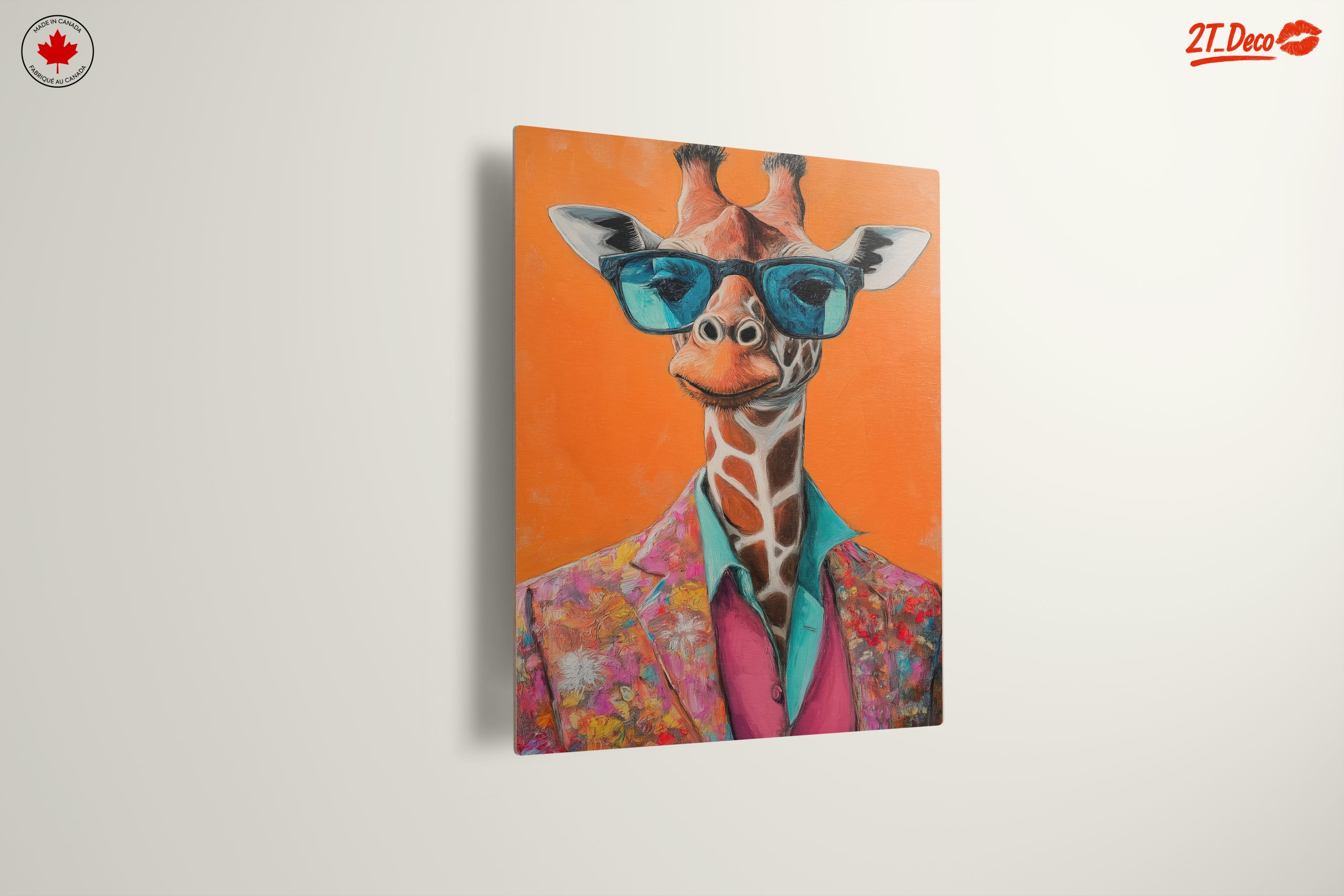 Stylized Giraffe in Colorful Suit - Image 13