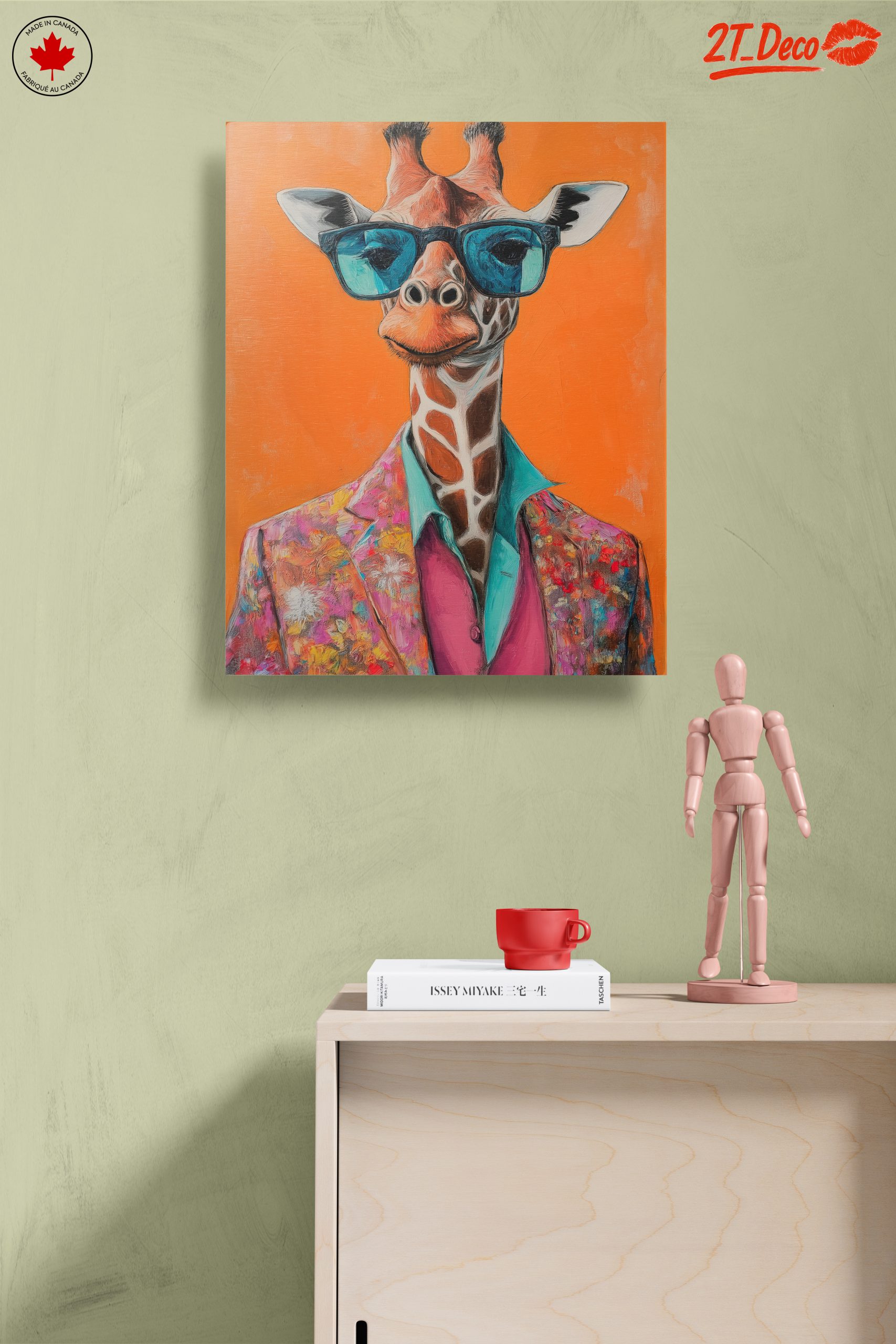 Stylized Giraffe in Colorful Suit - Image 14