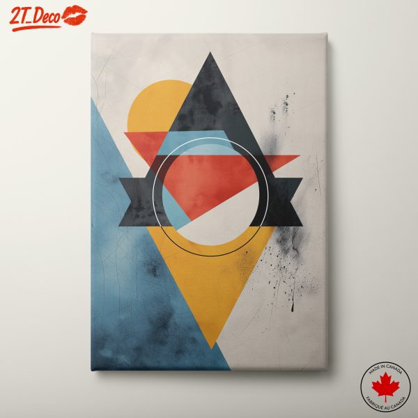 Vibrant Geometric Abstract Composition