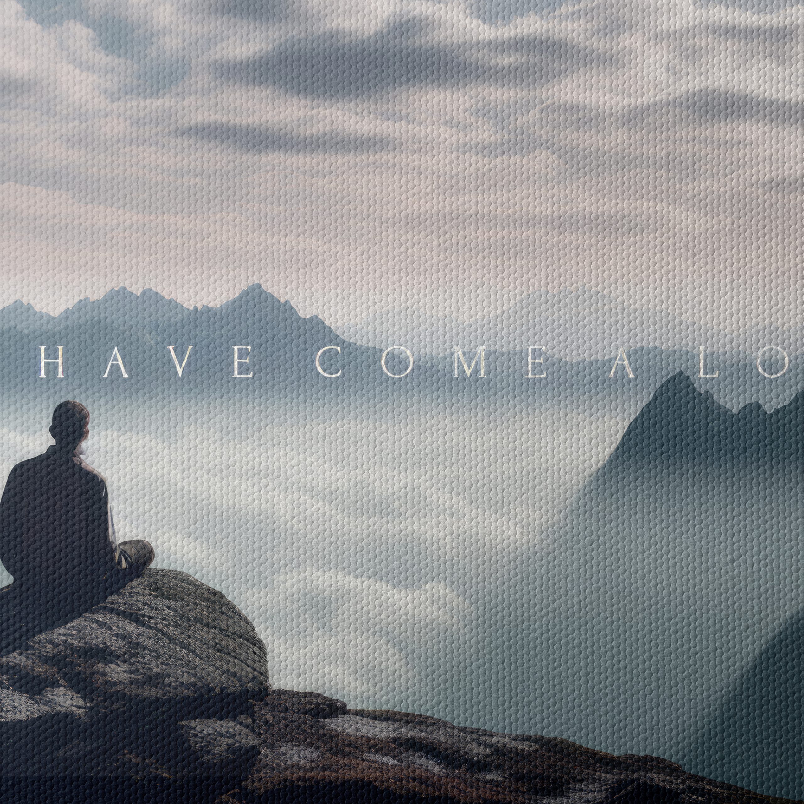Serene Abstract Mountain Meditation Art - Image 4