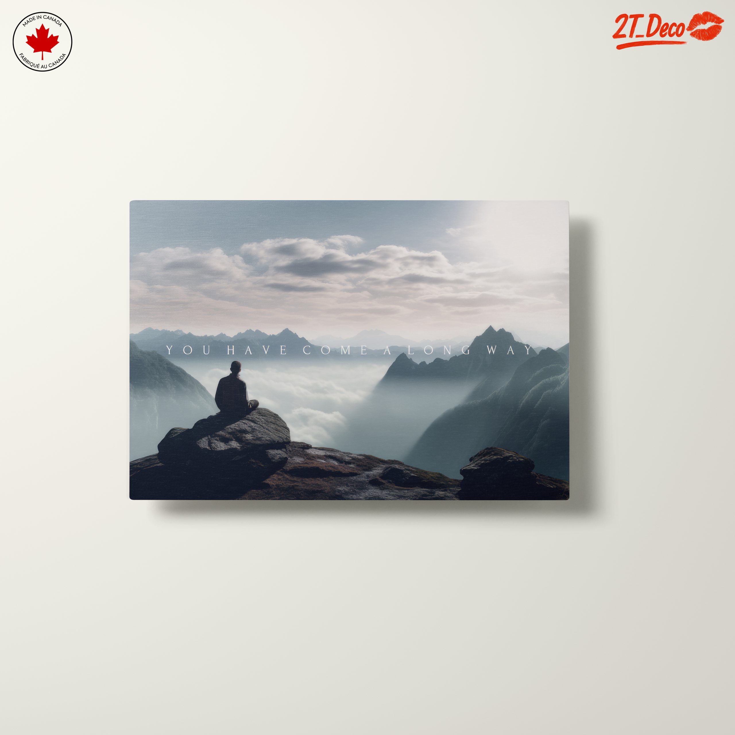 Serene Abstract Mountain Meditation Art - Image 10