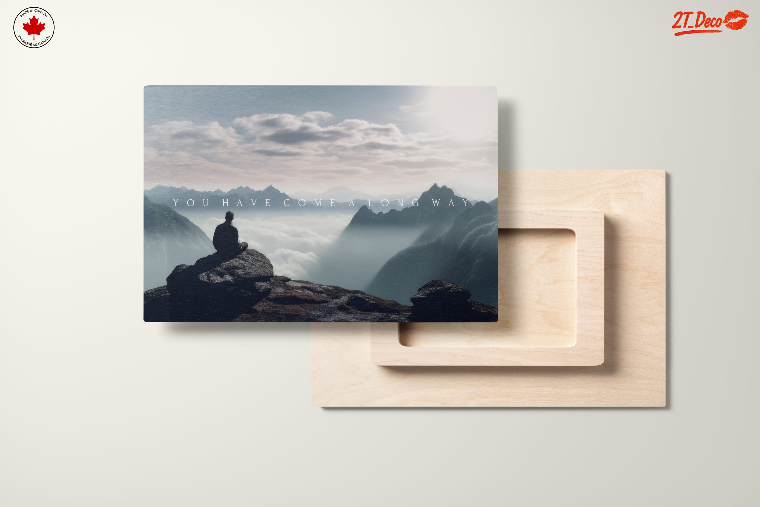 Serene Abstract Mountain Meditation Art - Image 11