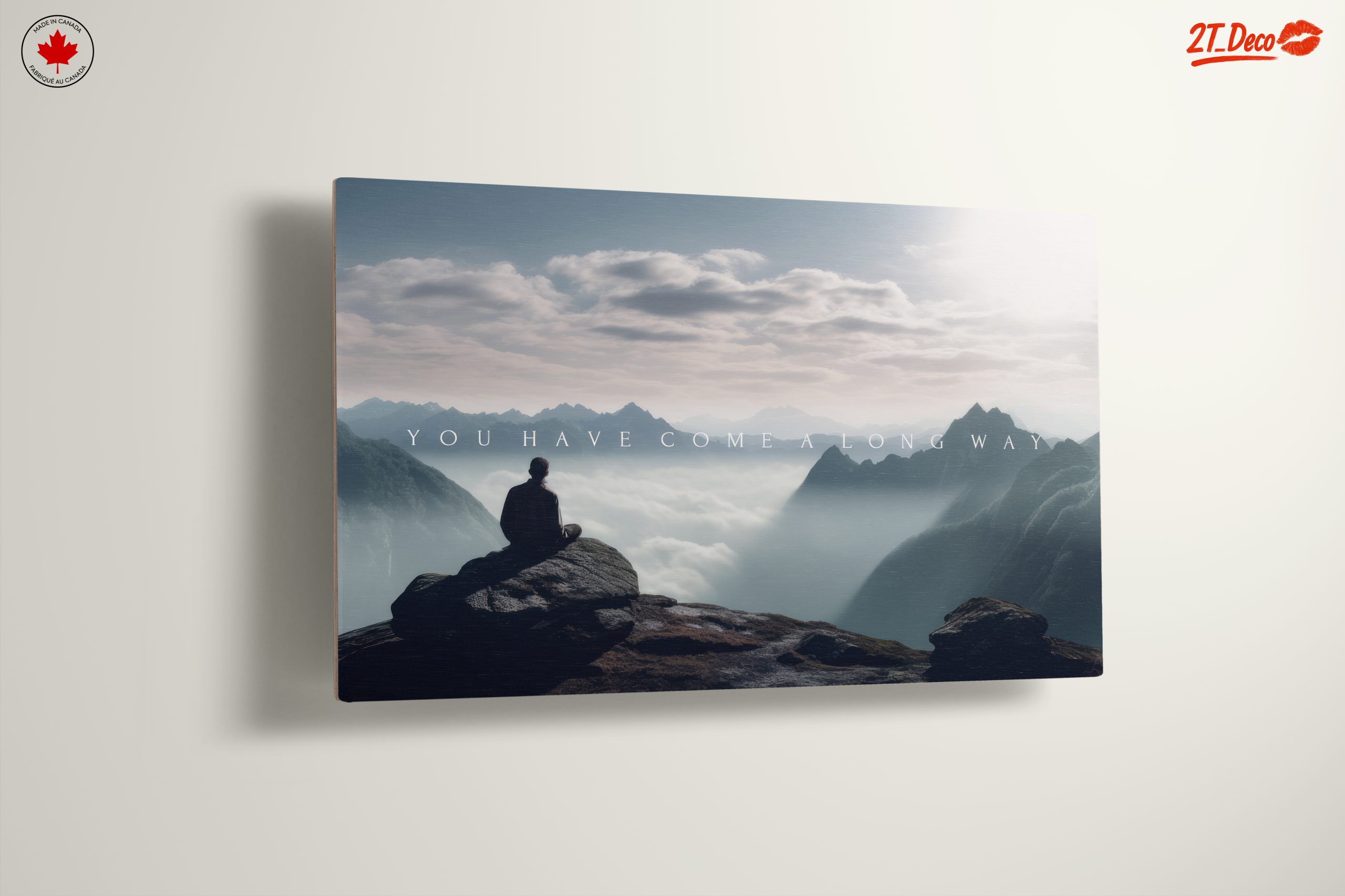 Serene Abstract Mountain Meditation Art - Image 13