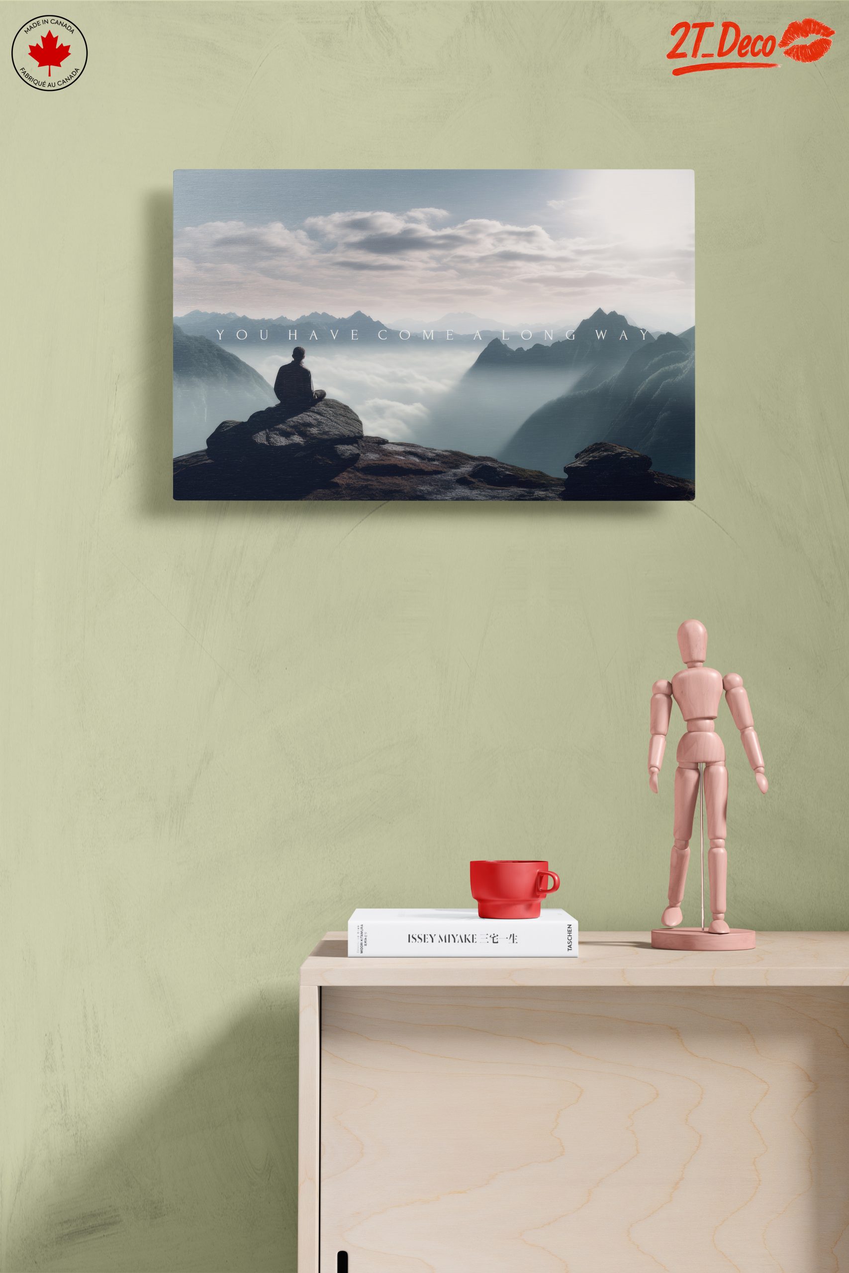 Serene Abstract Mountain Meditation Art - Image 14