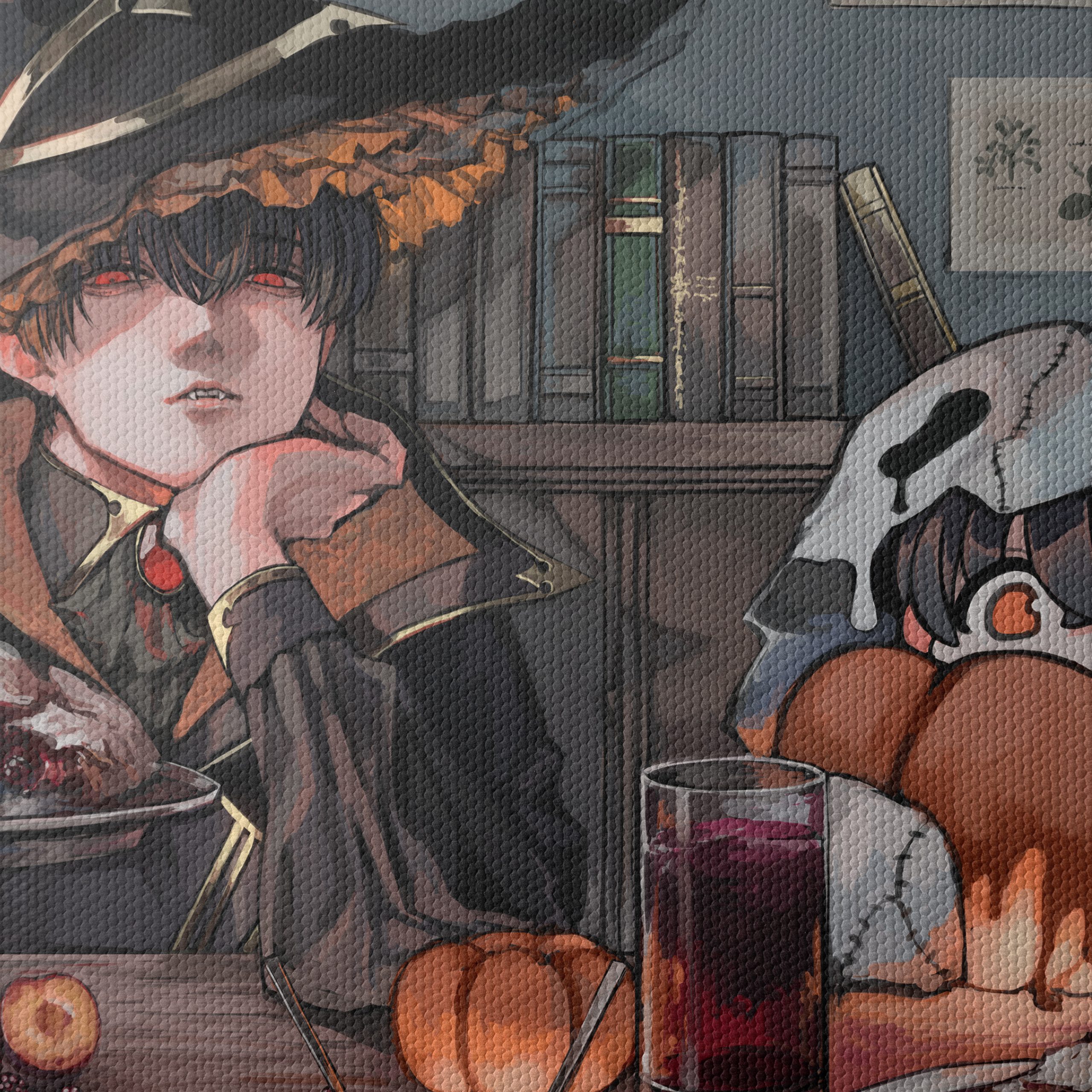 Anime Style Characters Enjoying a Feast - Image 4