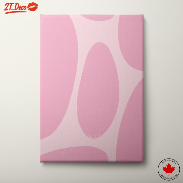 Minimalist Abstract Pink Wall Art