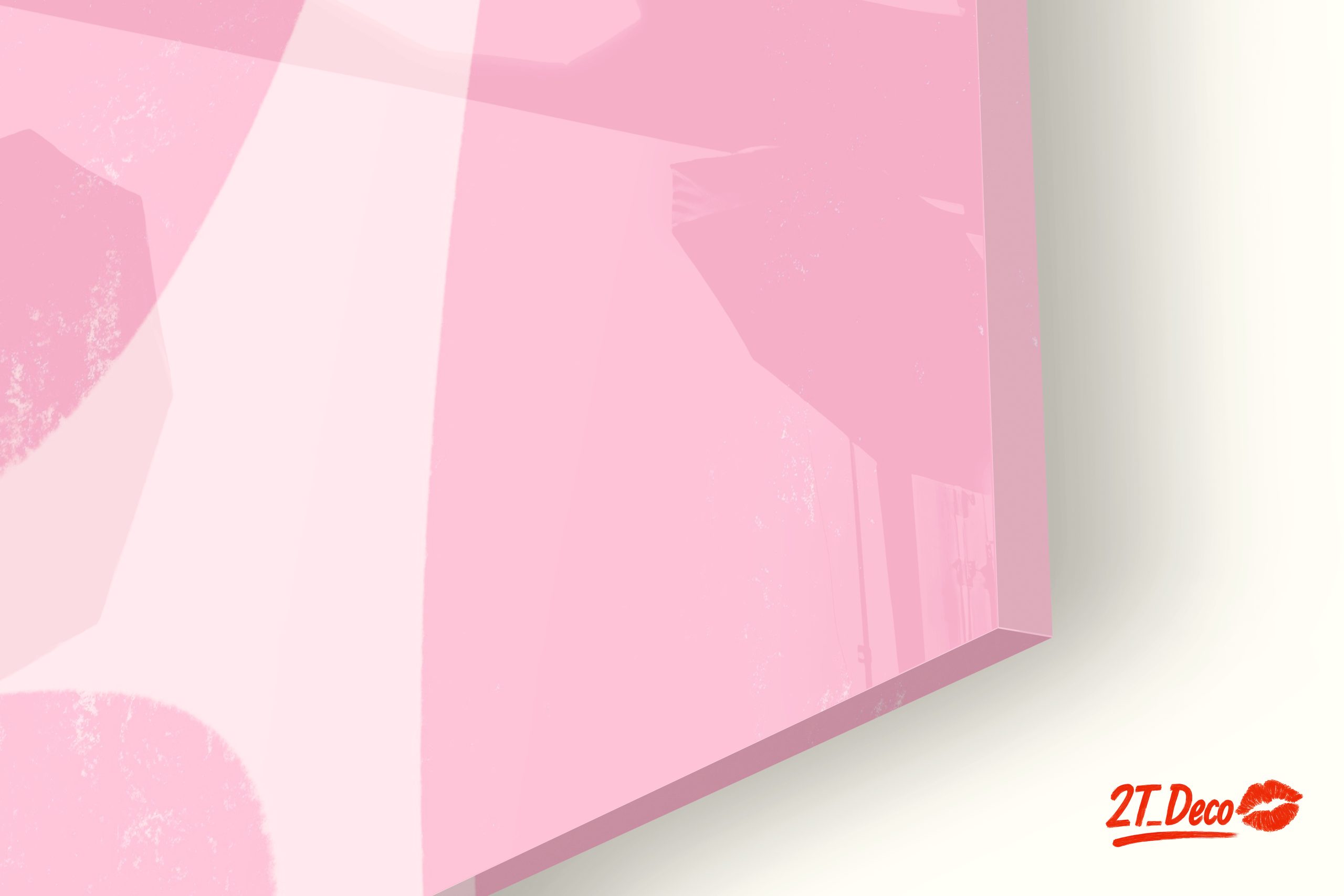 Minimalist Abstract Pink Wall Art - Image 9