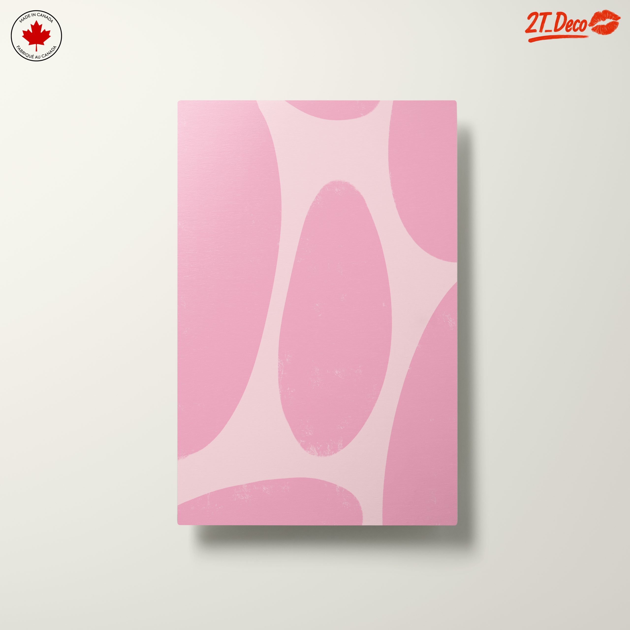 Minimalist Abstract Pink Wall Art - Image 10