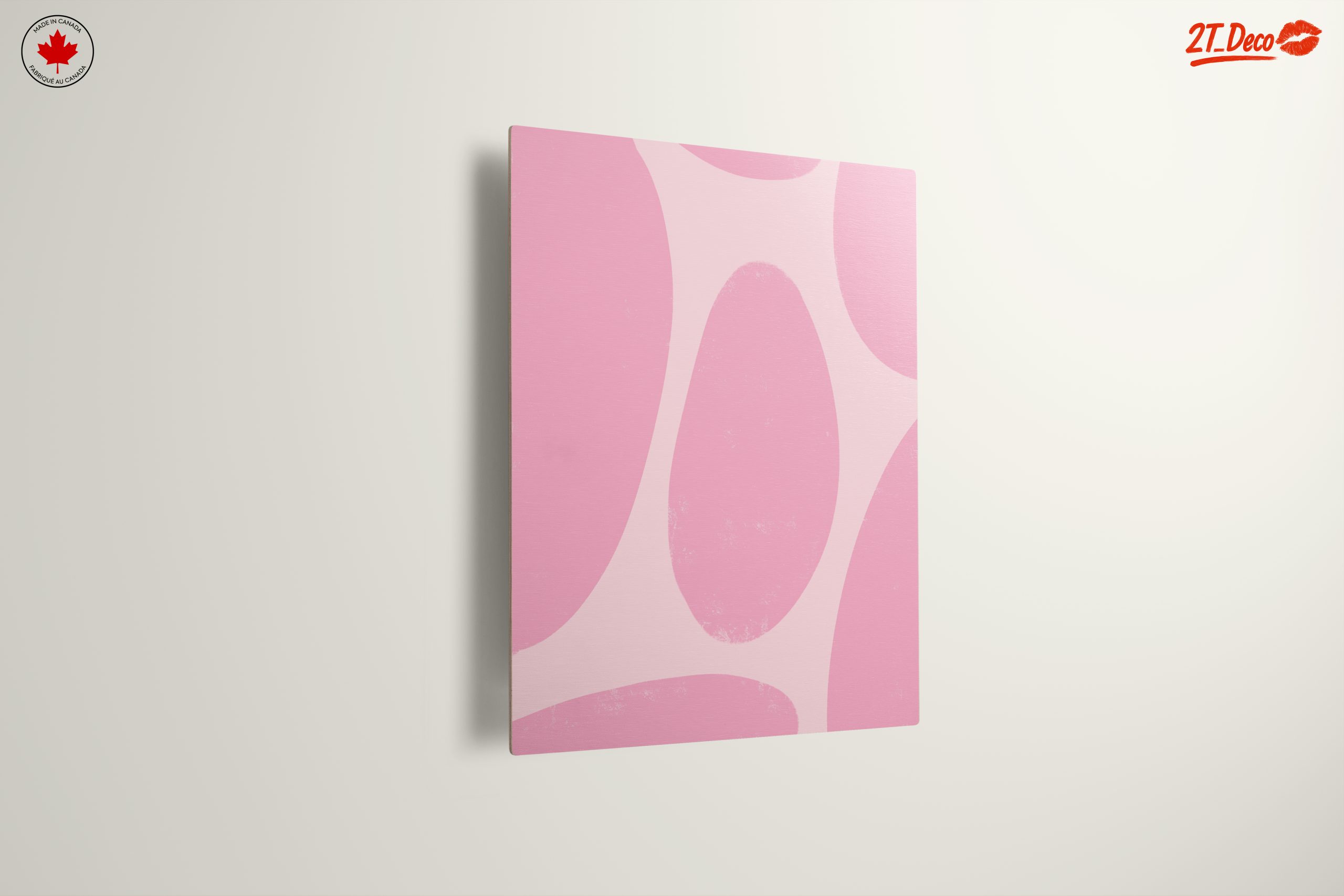 Minimalist Abstract Pink Wall Art - Image 13