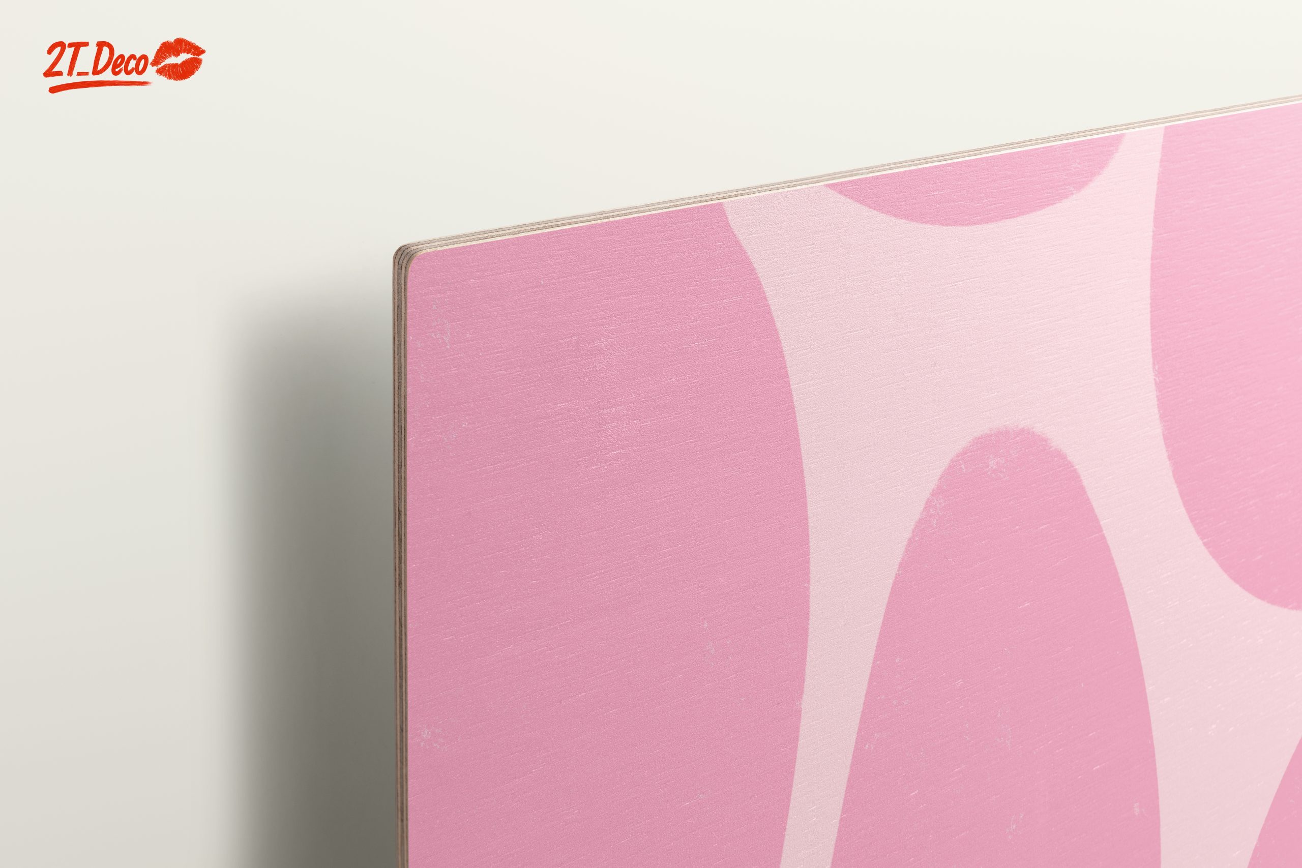 Minimalist Abstract Pink Wall Art - Image 15