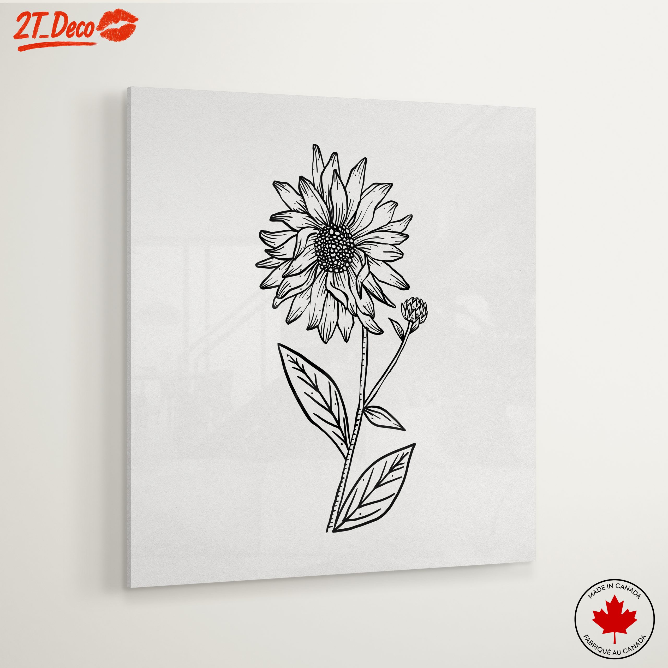 Hand-Drawn Sunflower Botanical Art - Image 6