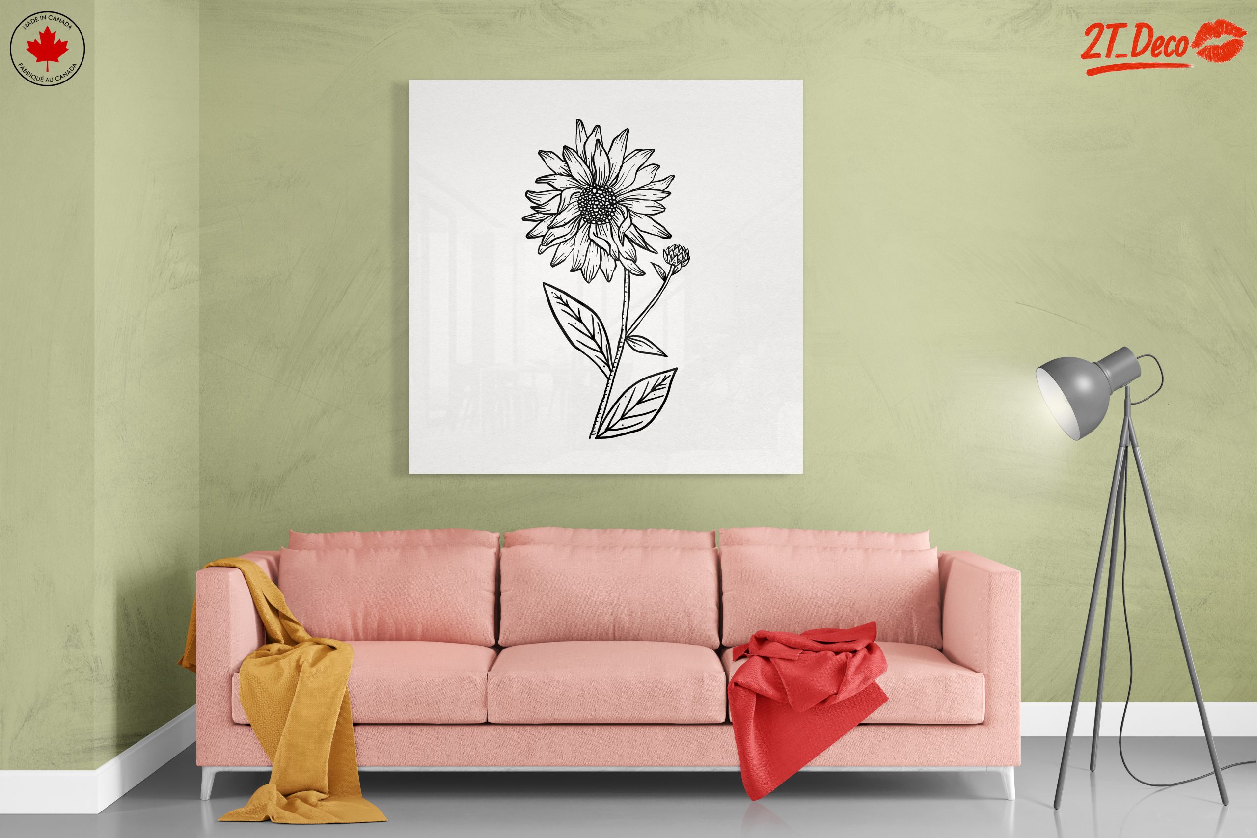 Hand-Drawn Sunflower Botanical Art - Image 7