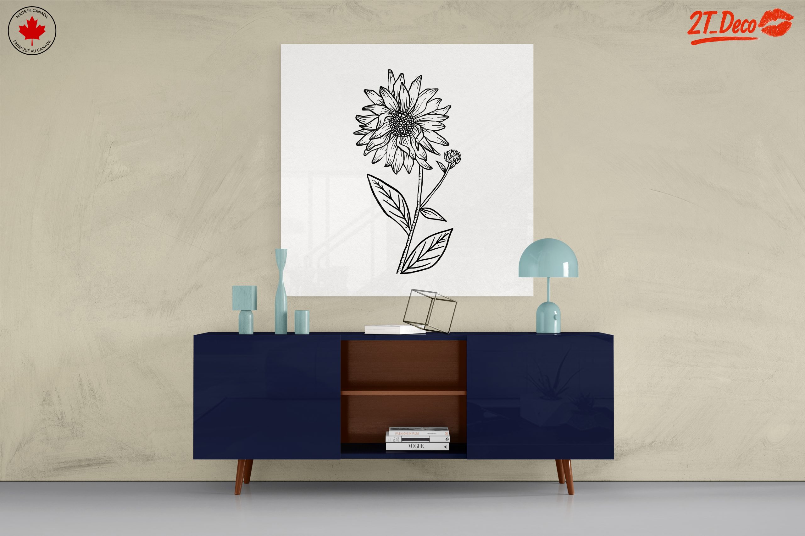 Hand-Drawn Sunflower Botanical Art - Image 8