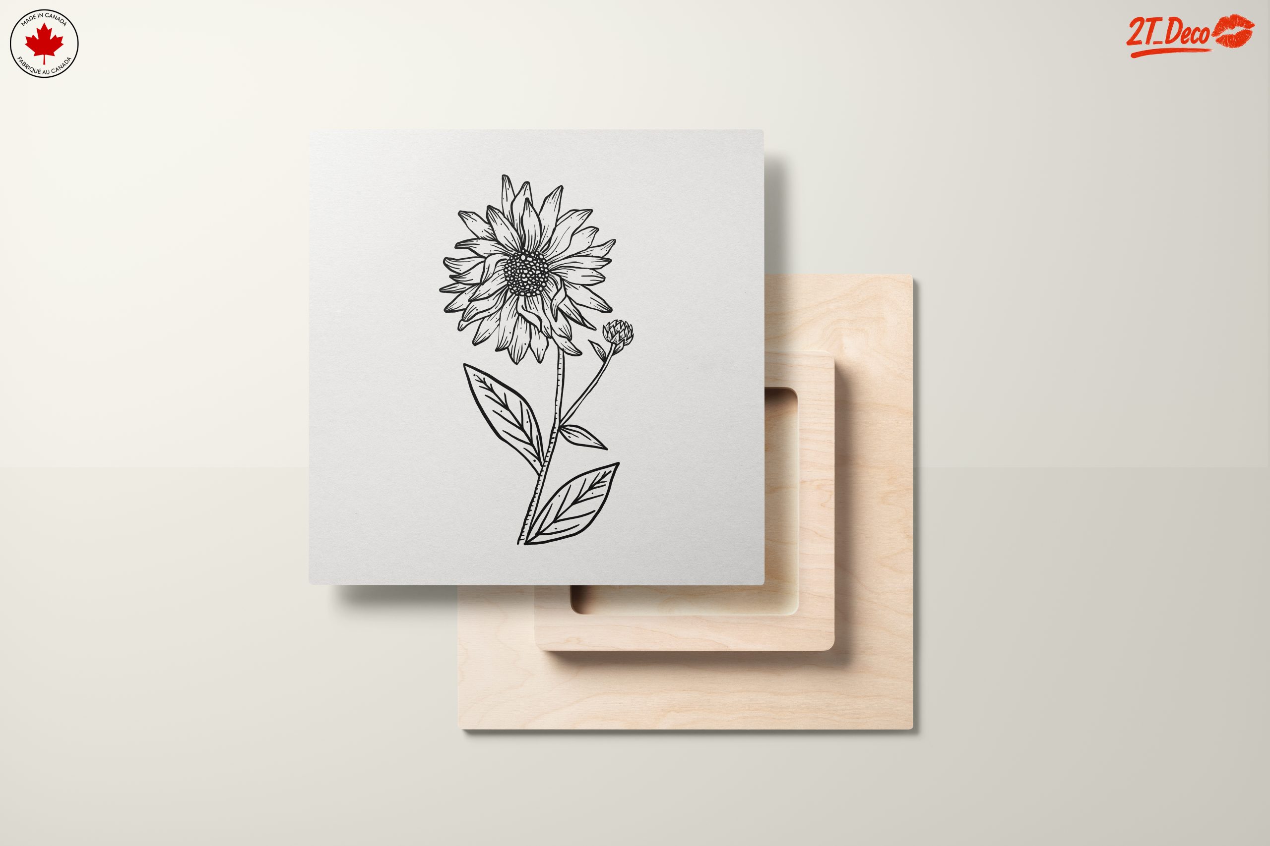 Hand-Drawn Sunflower Botanical Art - Image 11