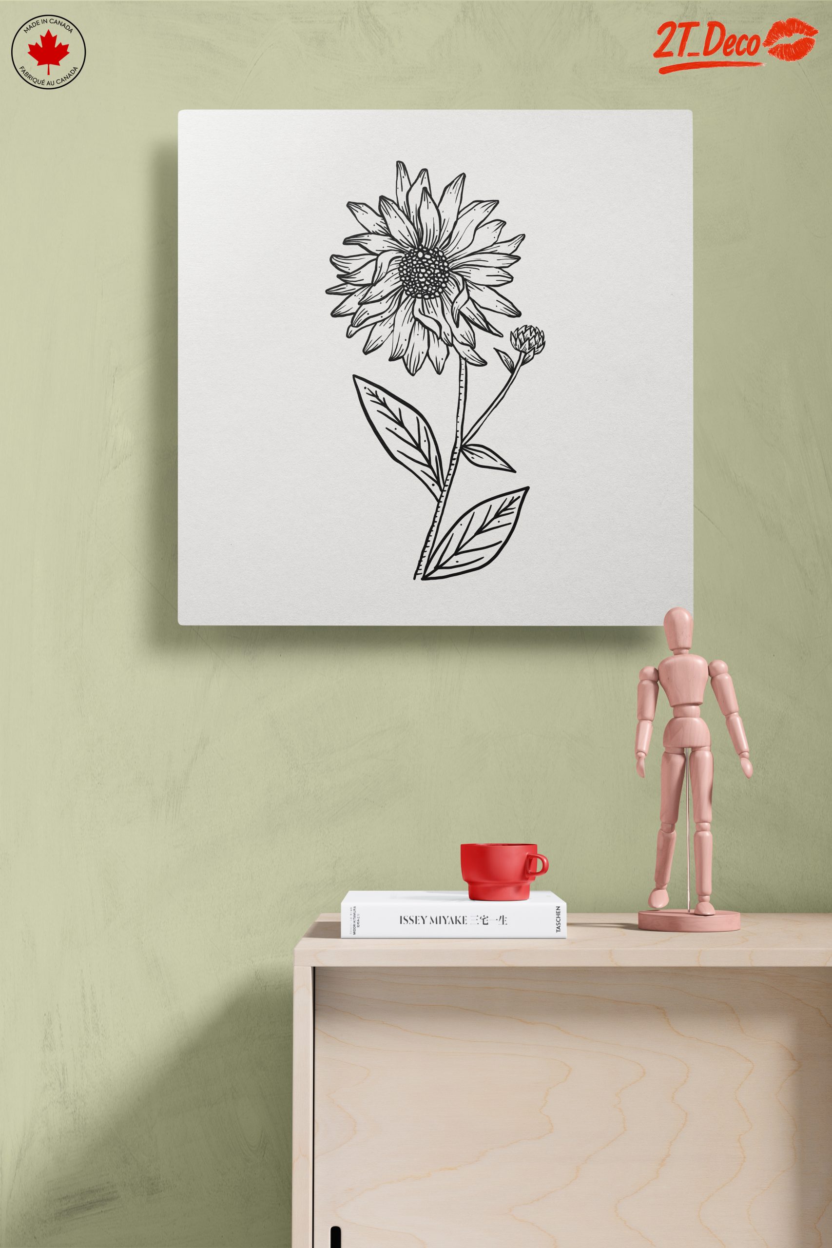 Hand-Drawn Sunflower Botanical Art - Image 14