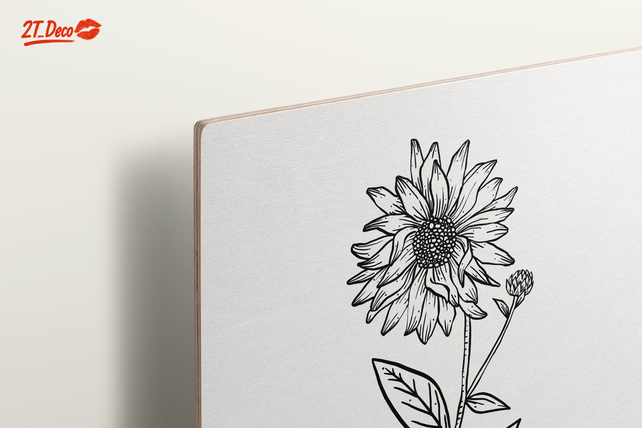 Hand-Drawn Sunflower Botanical Art - Image 15