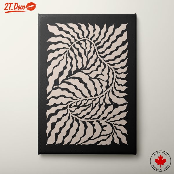 Abstract Botanical Design with Fluid Lines