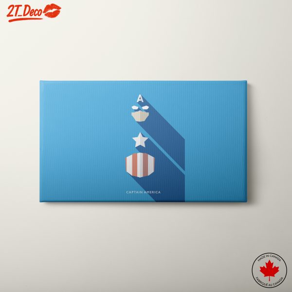 Stylized Captain America Artwork