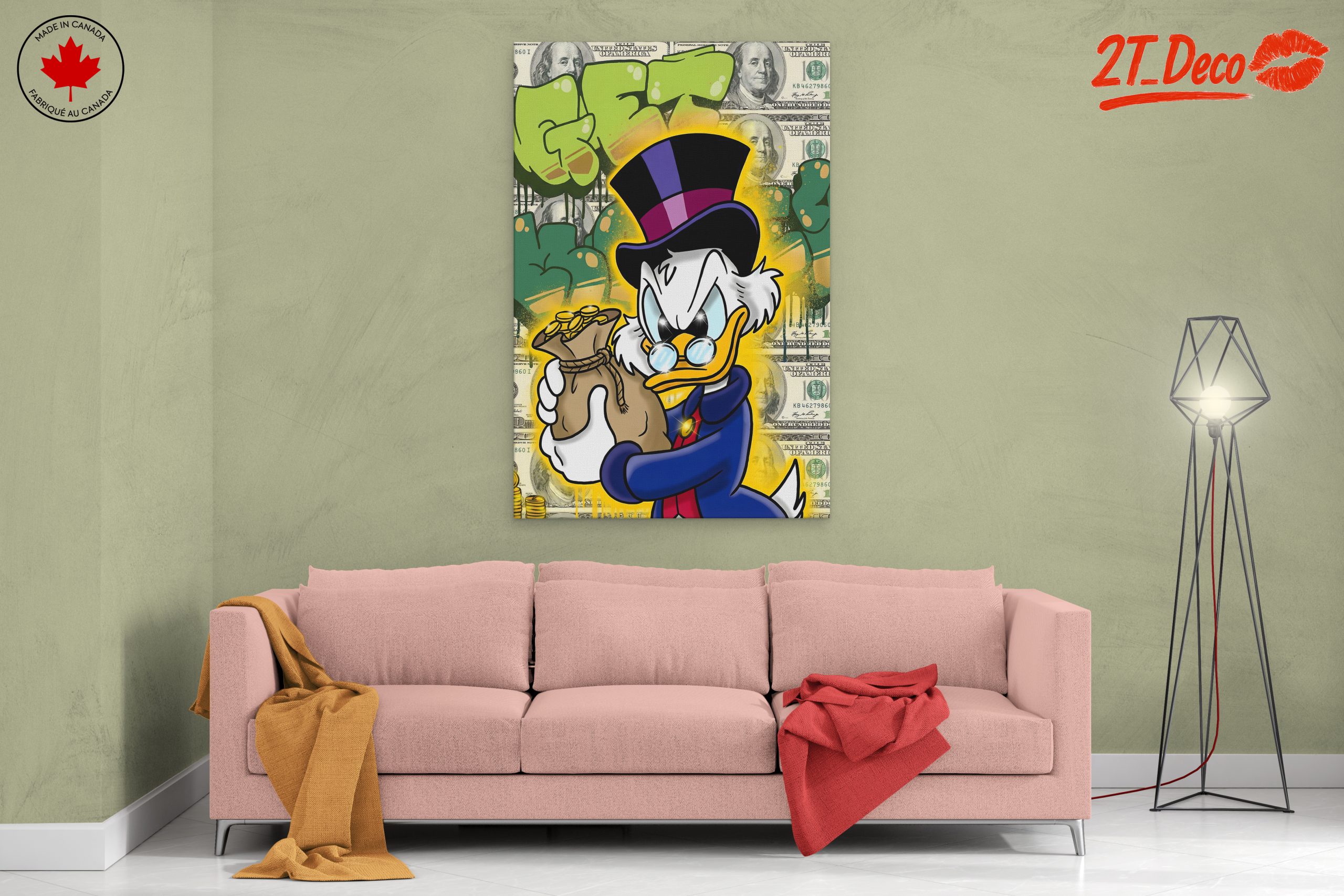 Cartoon Character Holding Money Bags - Image 2