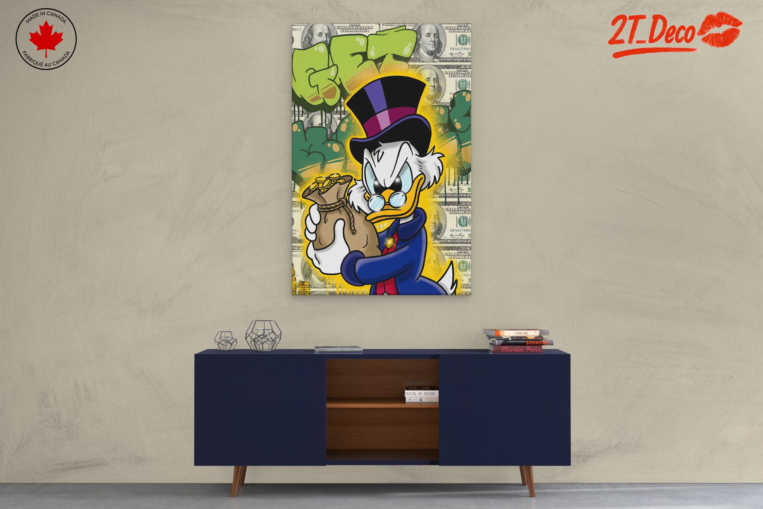 Cartoon Character Holding Money Bags - Image 3