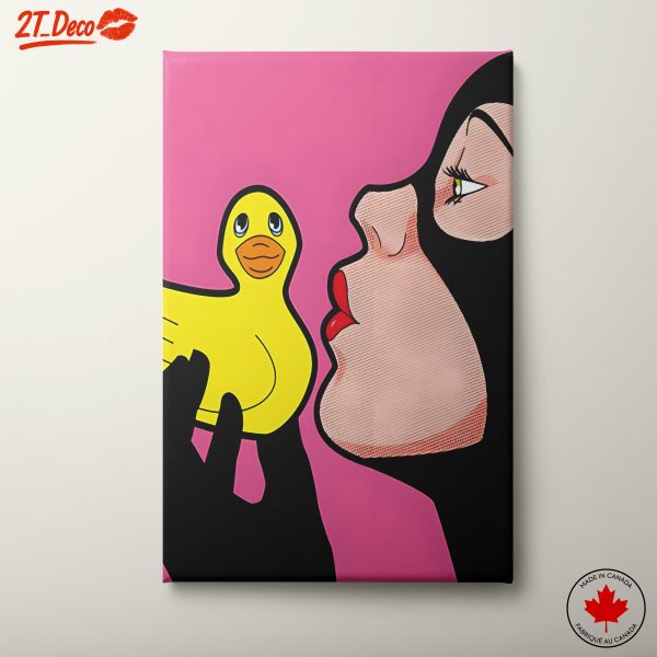 Bold Pop Art Style with a Duck