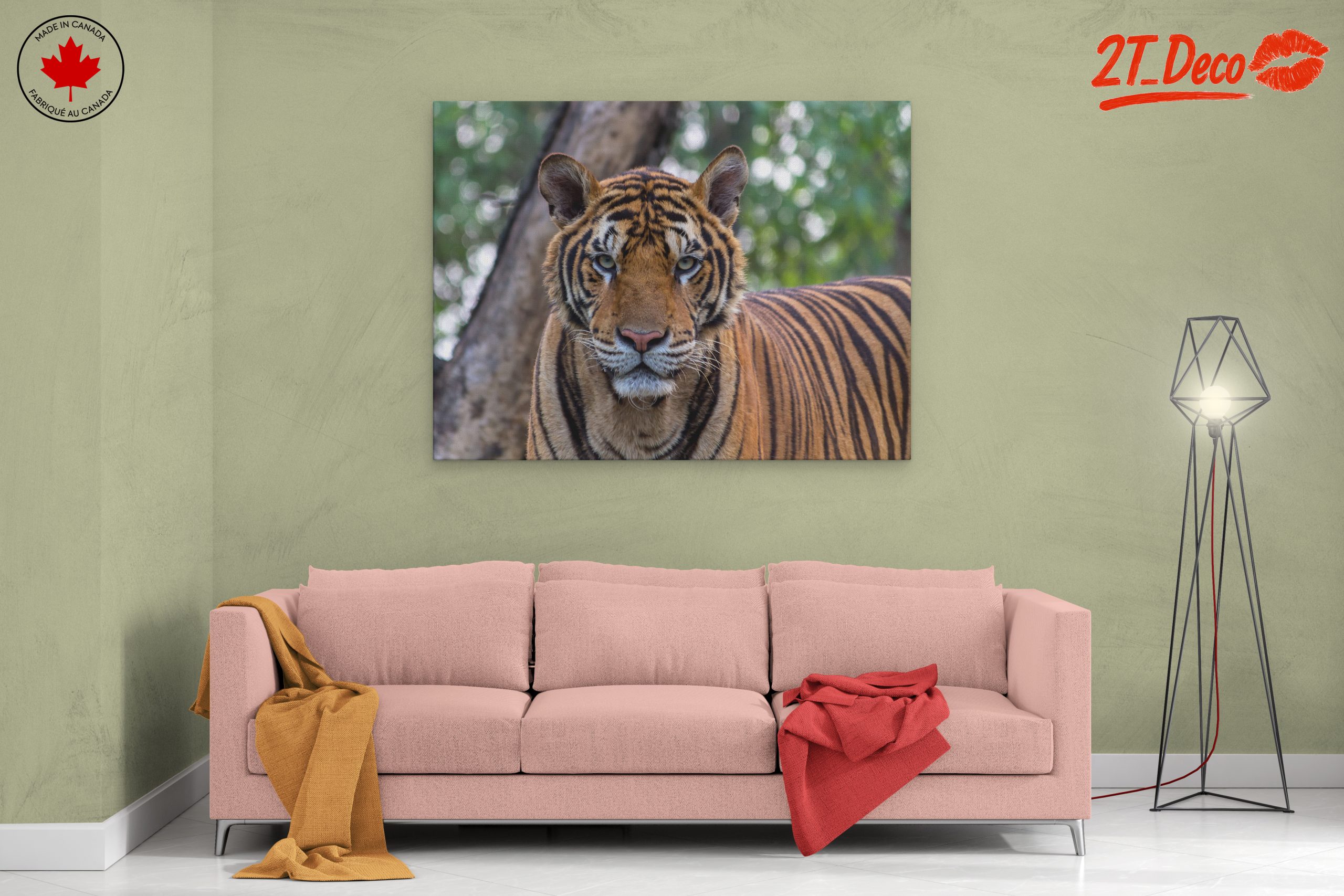 Realistic Tiger Wall Art for Animal Lovers - Image 2