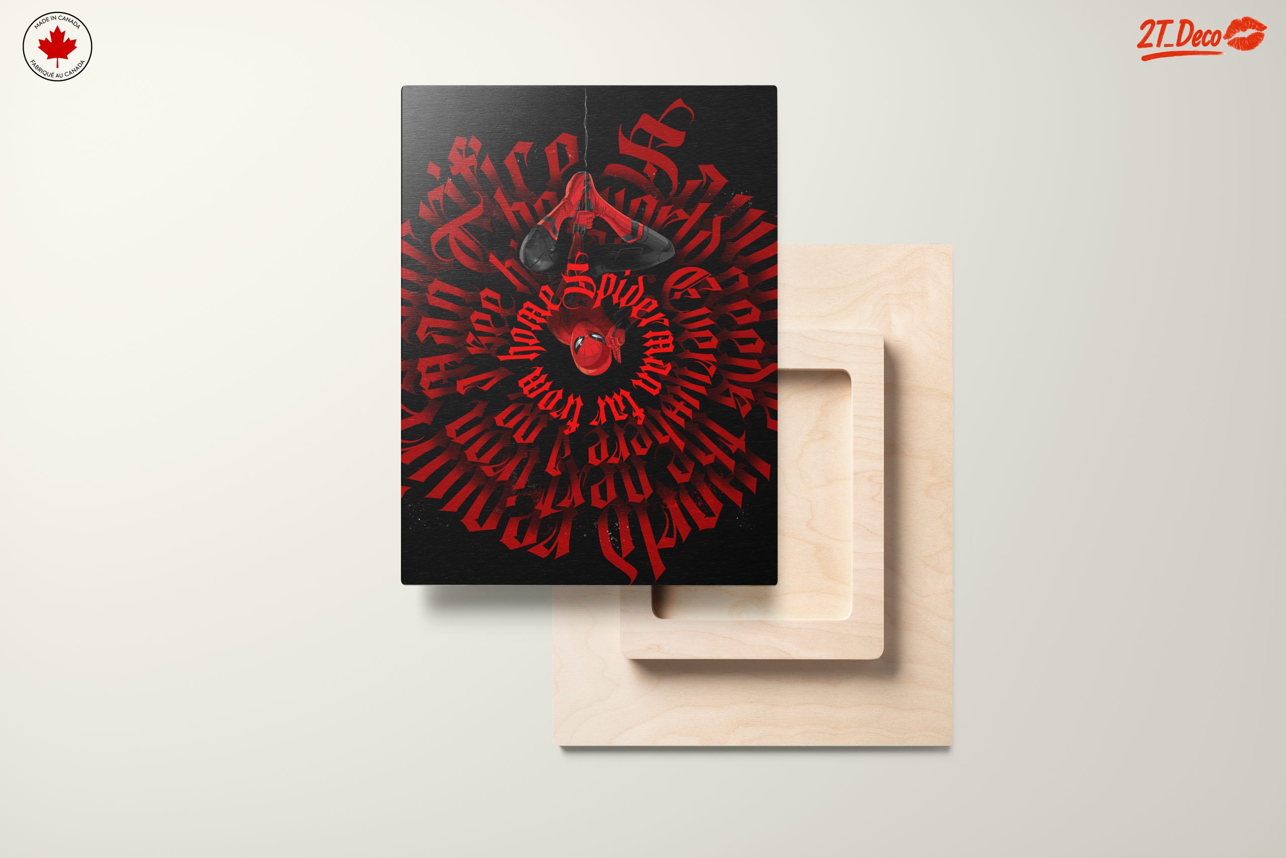 Dynamic Spider-Man Art with Bold Typography - Image 11