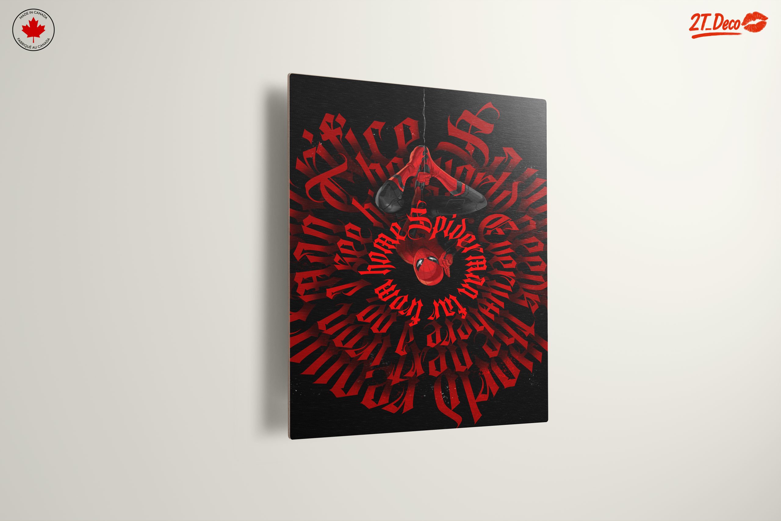 Dynamic Spider-Man Art with Bold Typography - Image 13