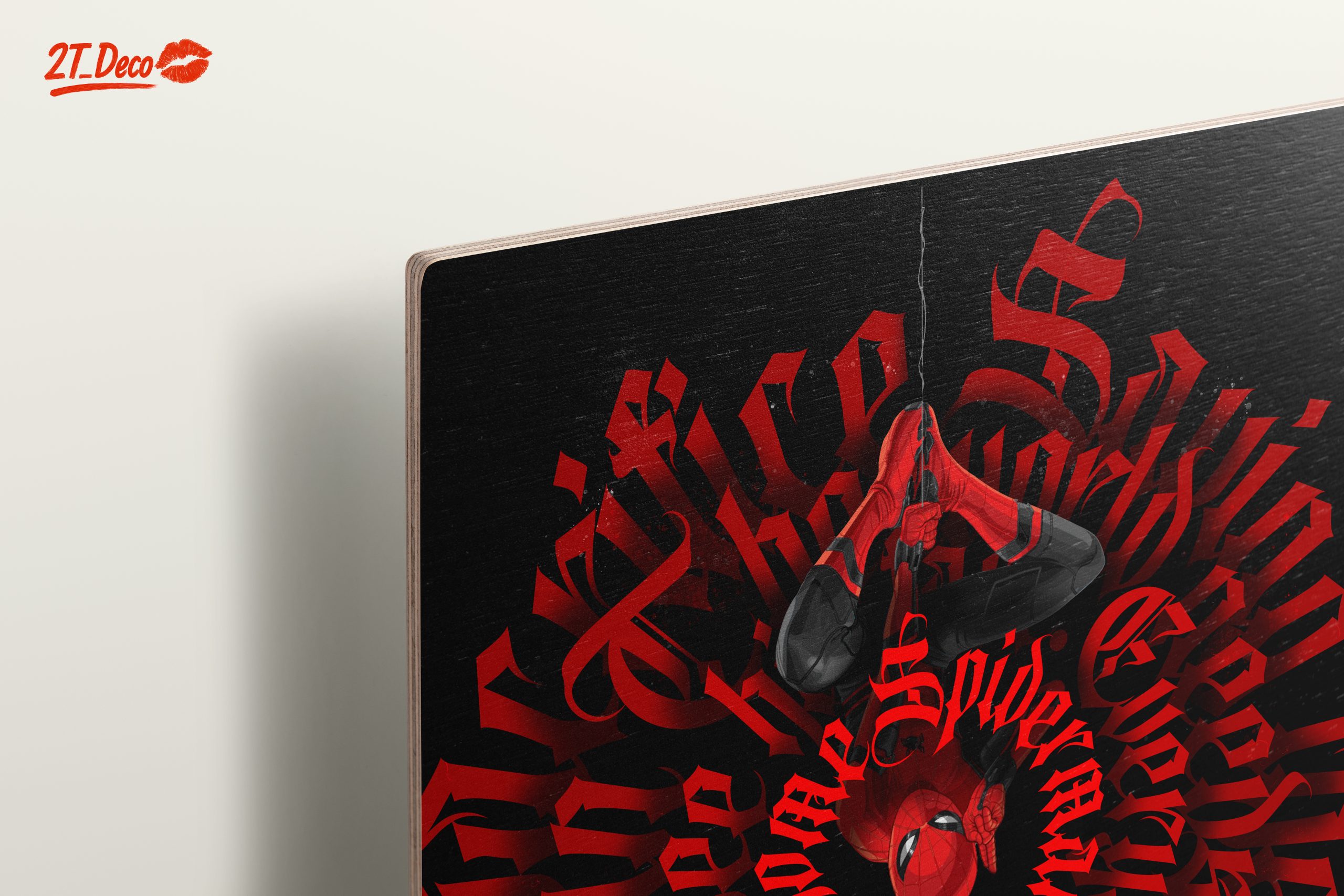 Dynamic Spider-Man Art with Bold Typography - Image 15