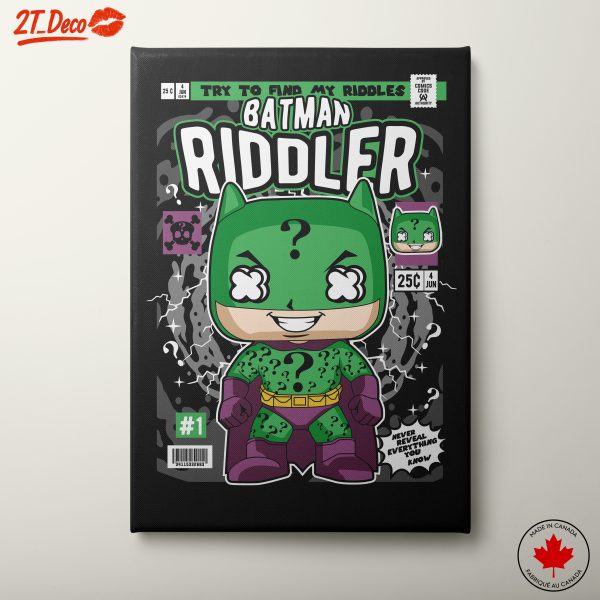Playful DC Comics Riddler Character Art