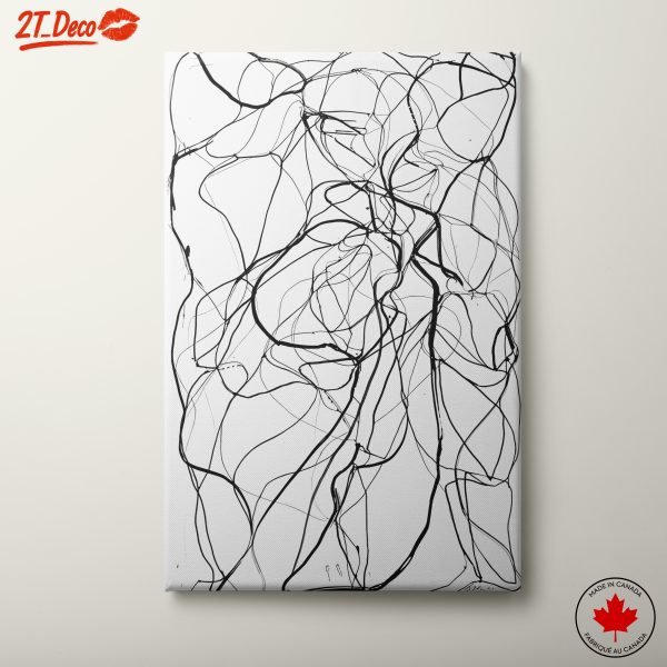 Dynamic Abstract Figure Lines Art