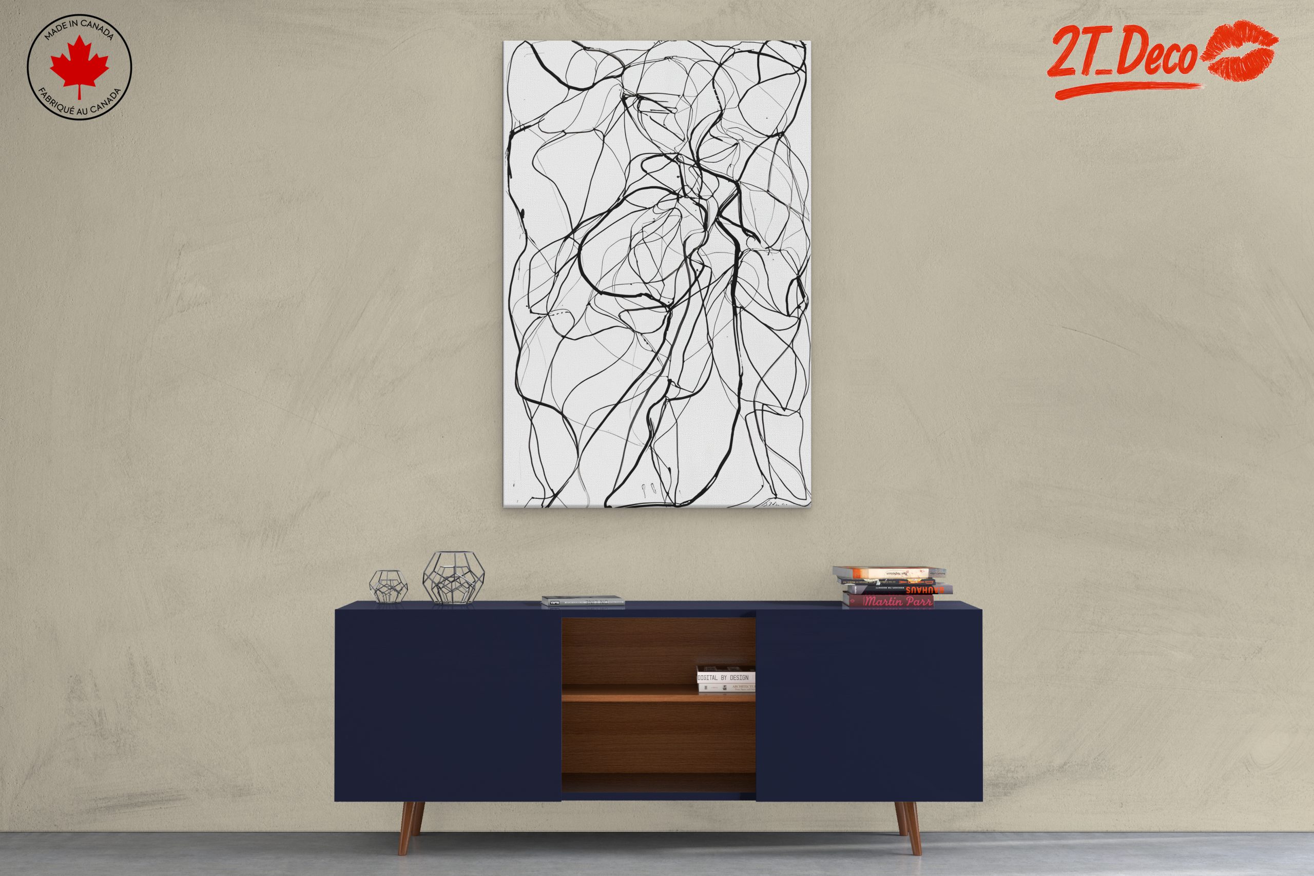 Dynamic Abstract Figure Lines Art - Image 3