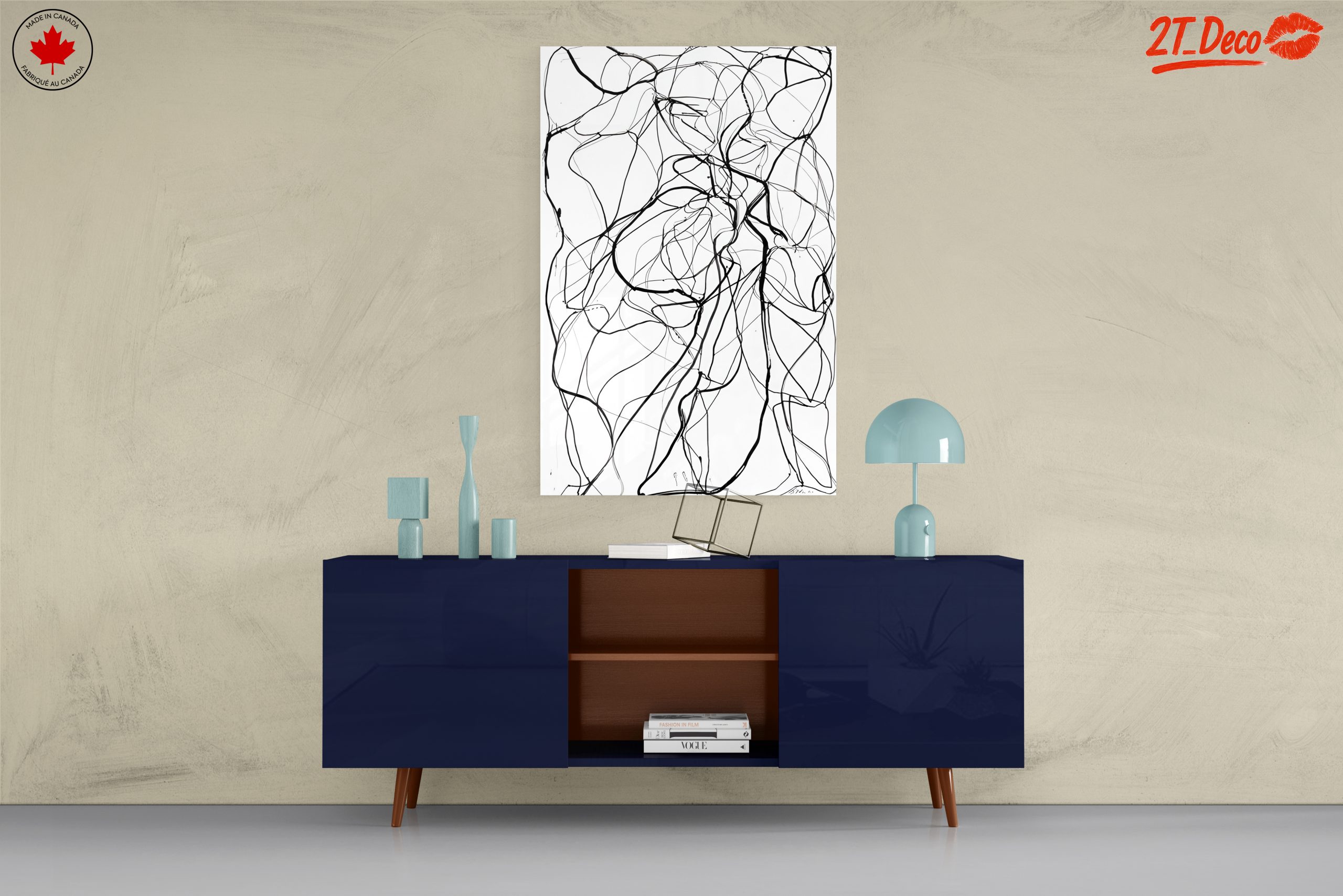 Dynamic Abstract Figure Lines Art - Image 8