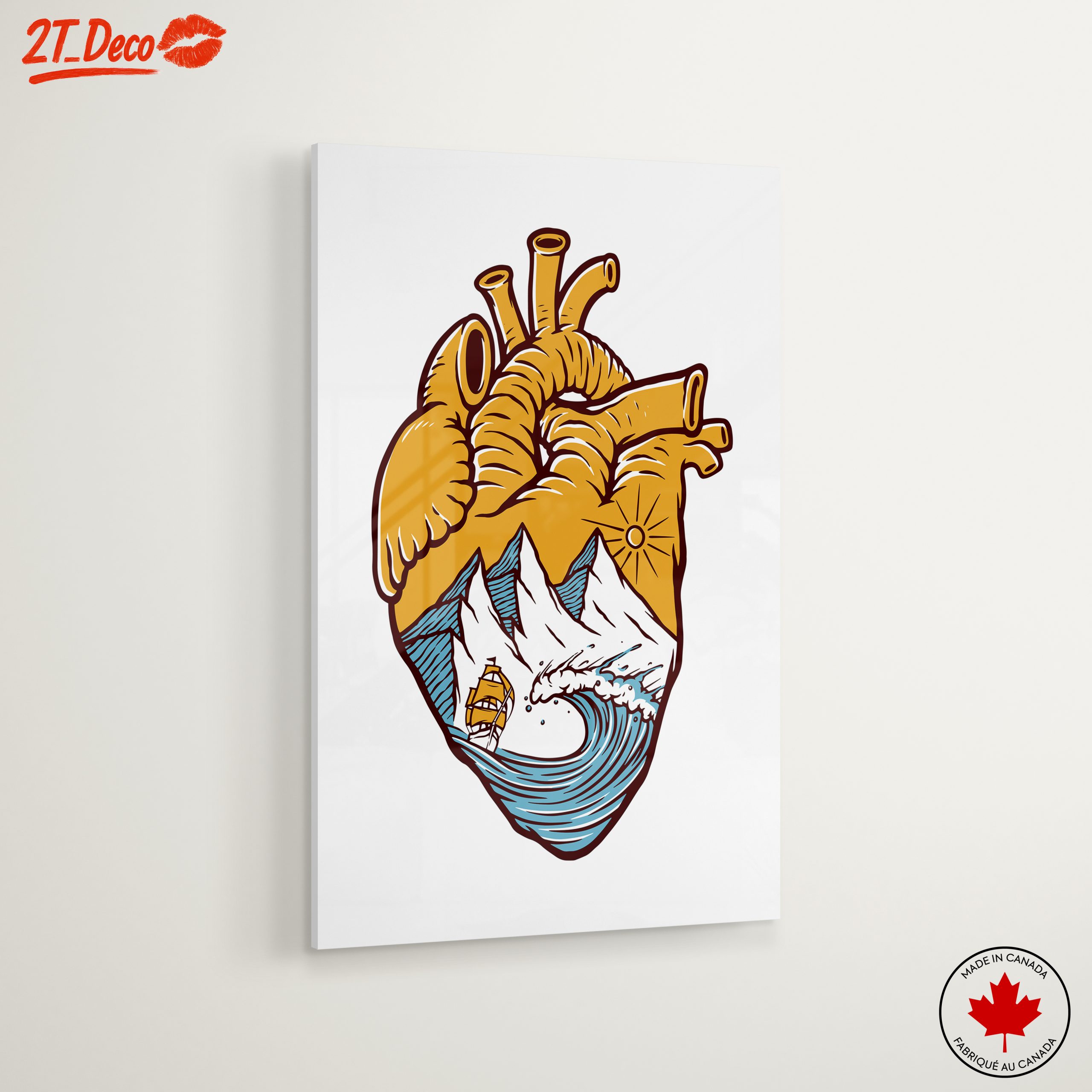 Heart Shaped Landscape Illustration - Image 6