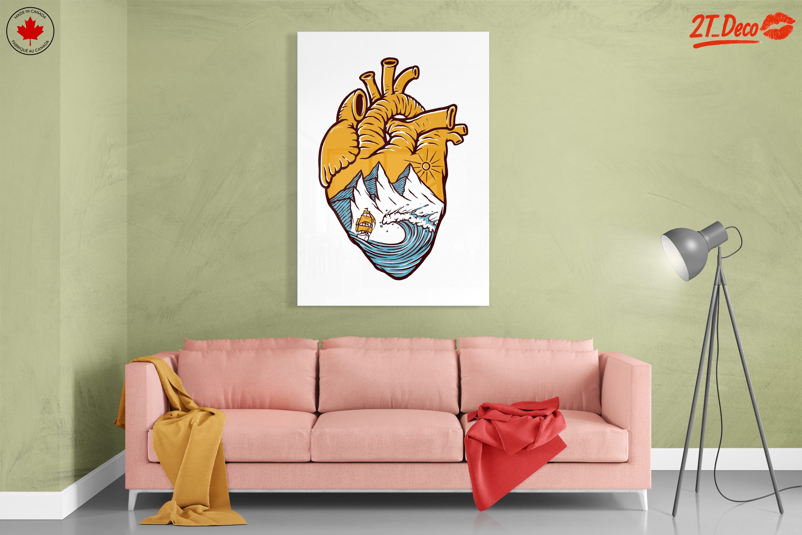 Heart Shaped Landscape Illustration - Image 7
