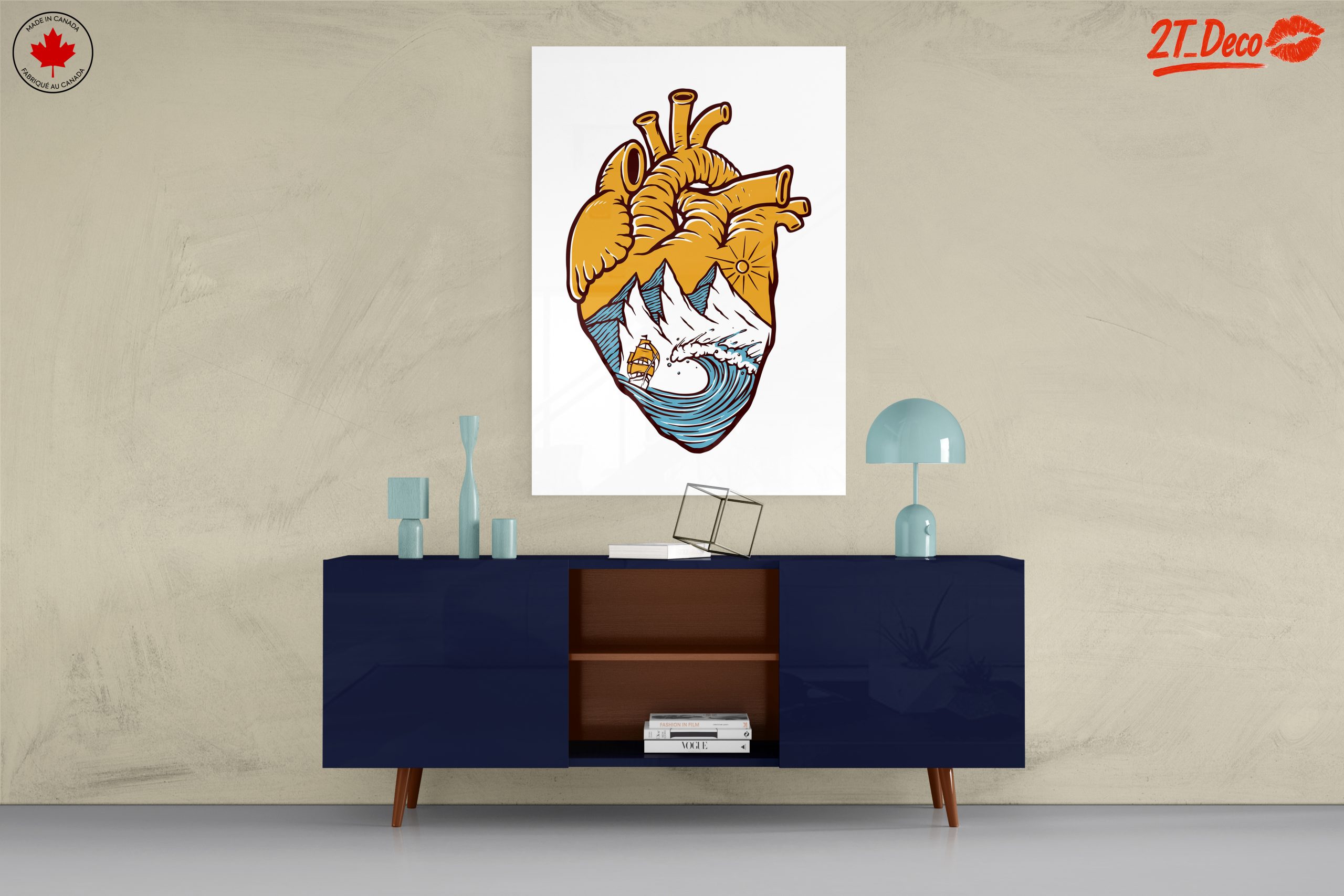 Heart Shaped Landscape Illustration - Image 8