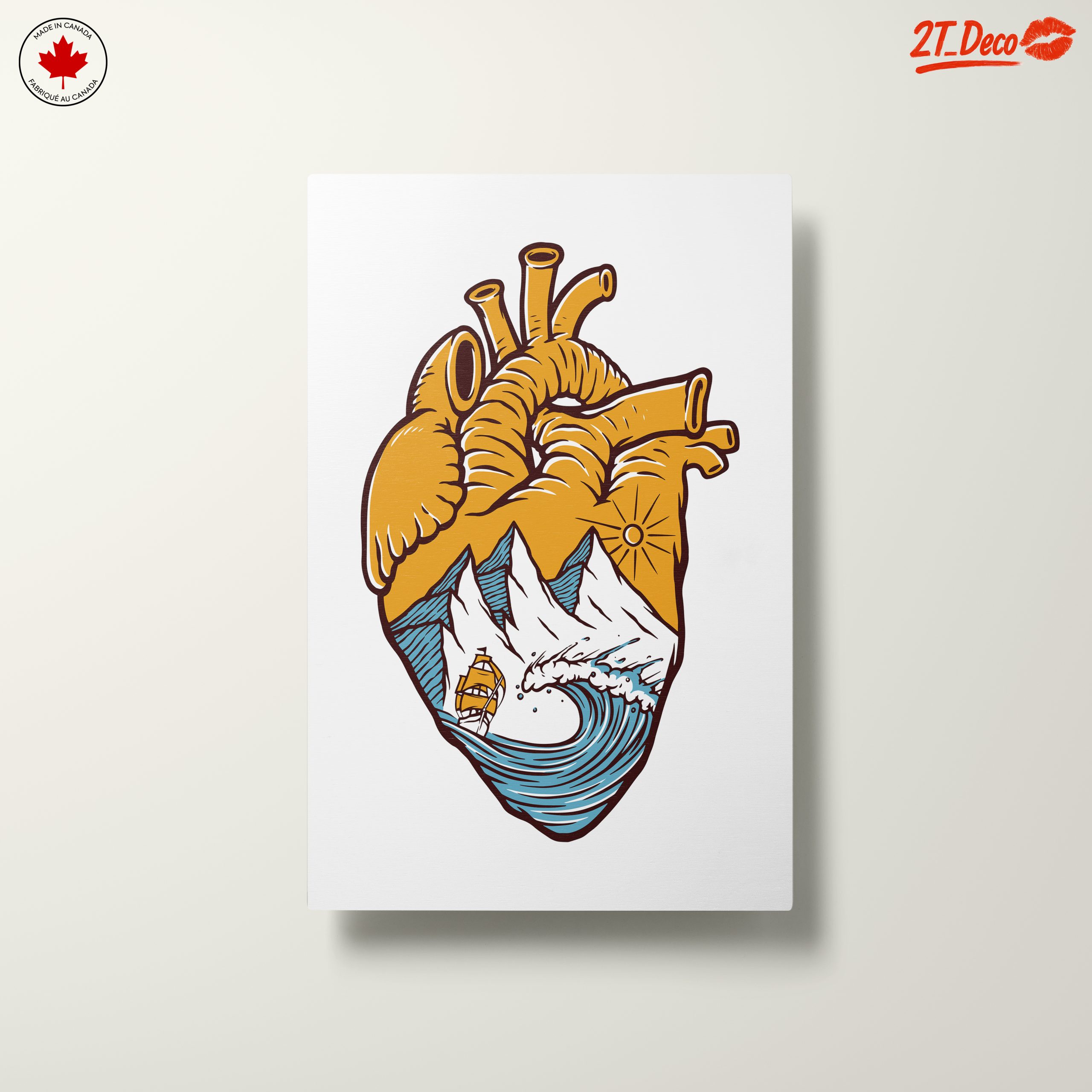 Heart Shaped Landscape Illustration - Image 10