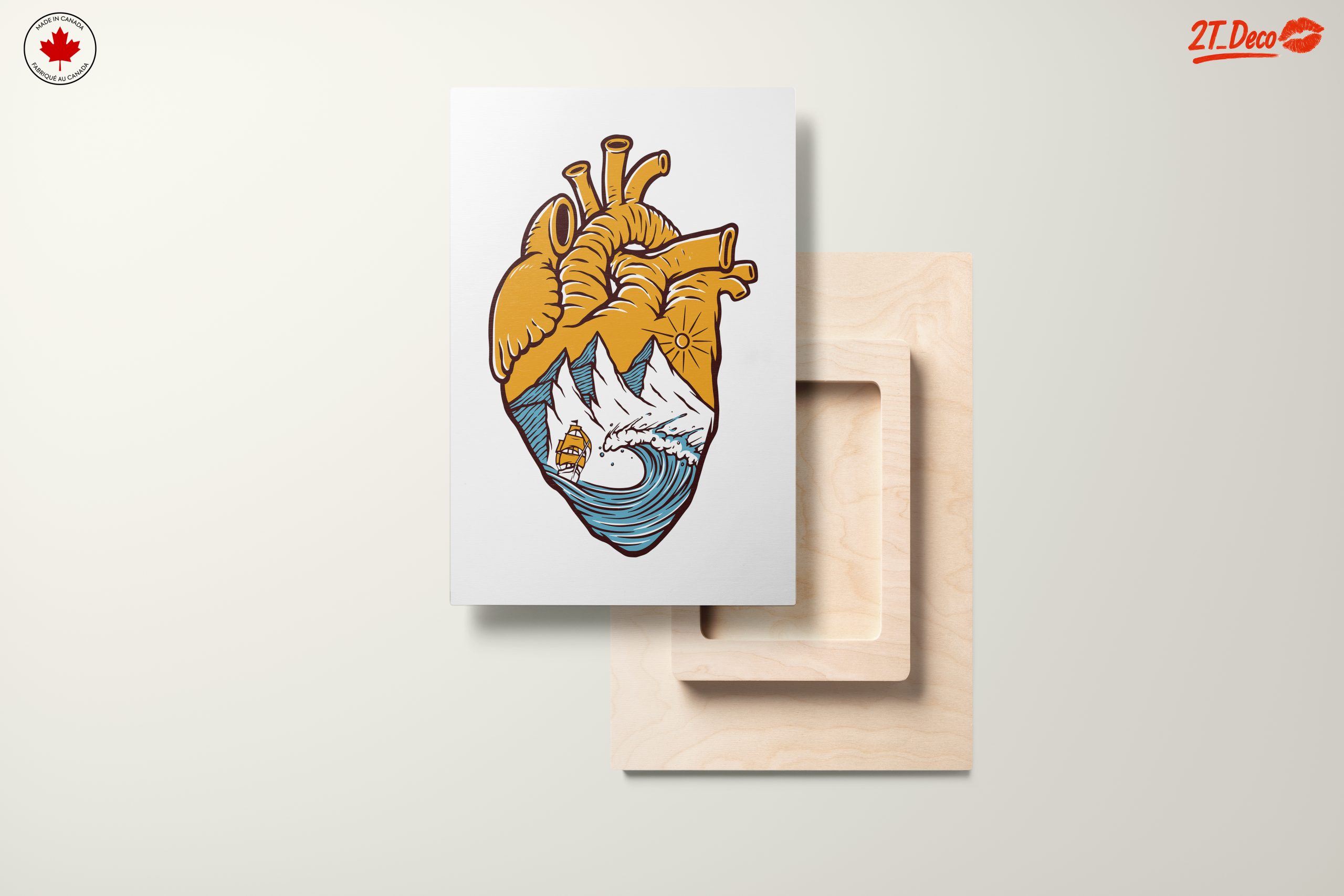 Heart Shaped Landscape Illustration - Image 11