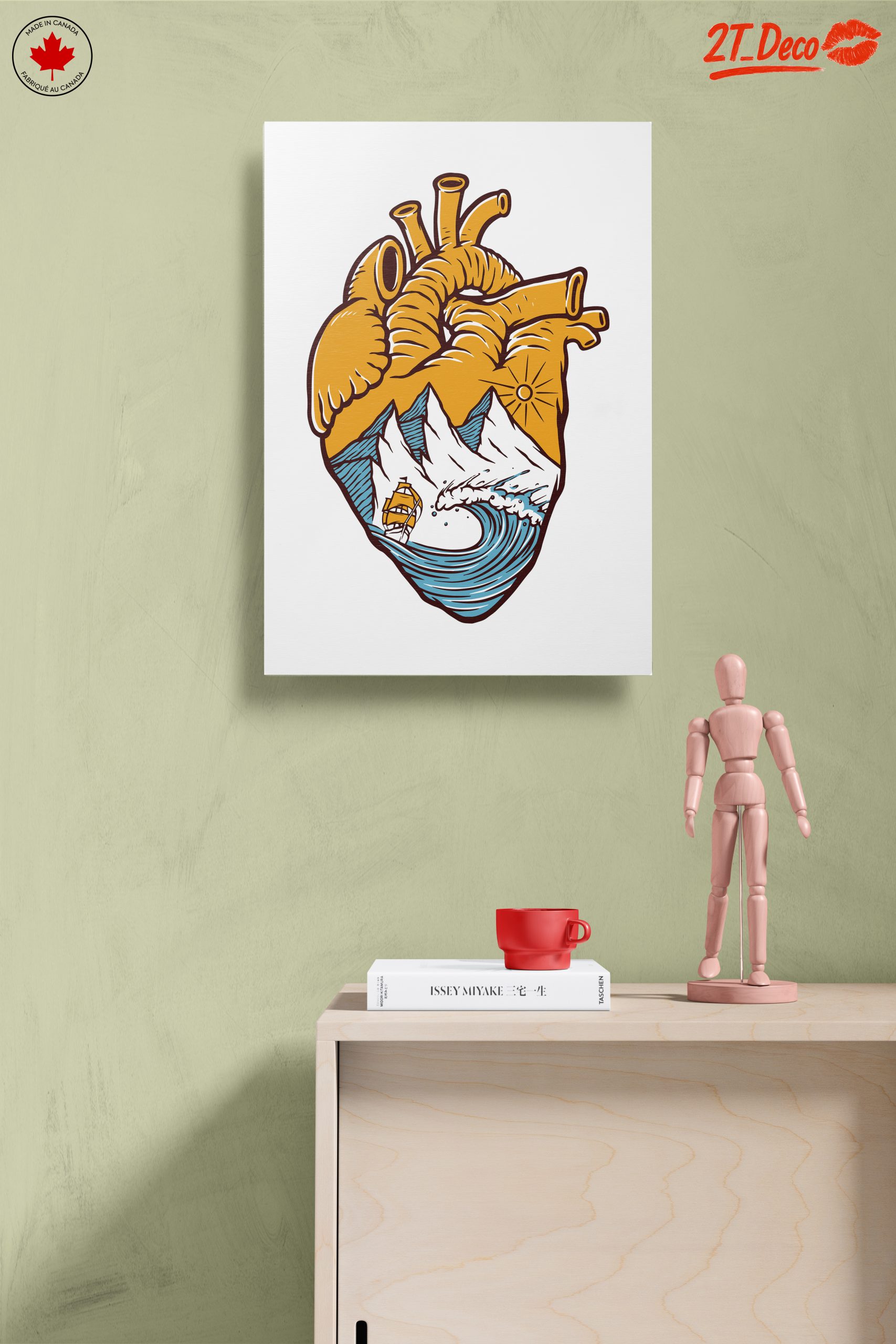 Heart Shaped Landscape Illustration - Image 14