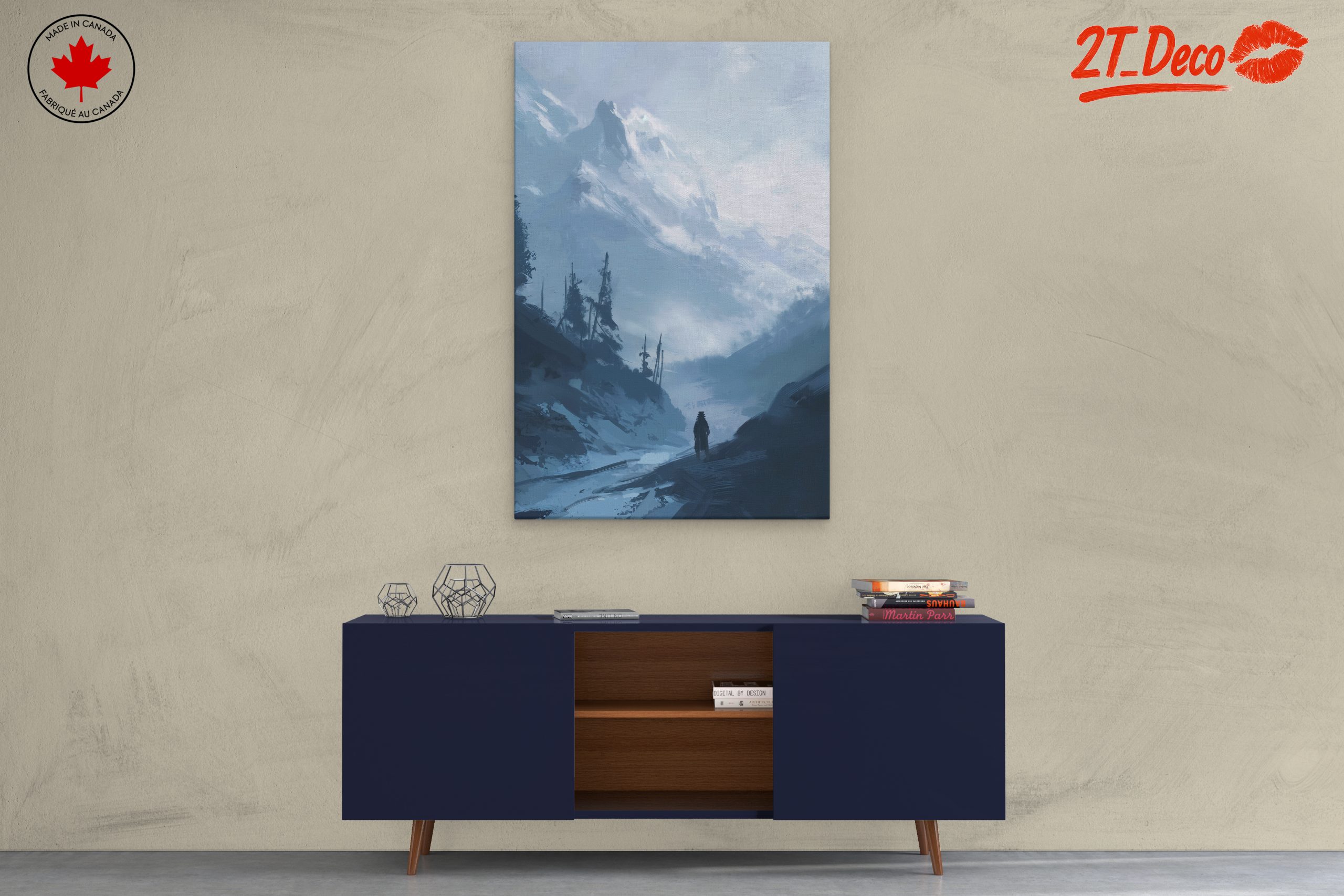 Mysterious Mountain Landscape Artwork - Image 3
