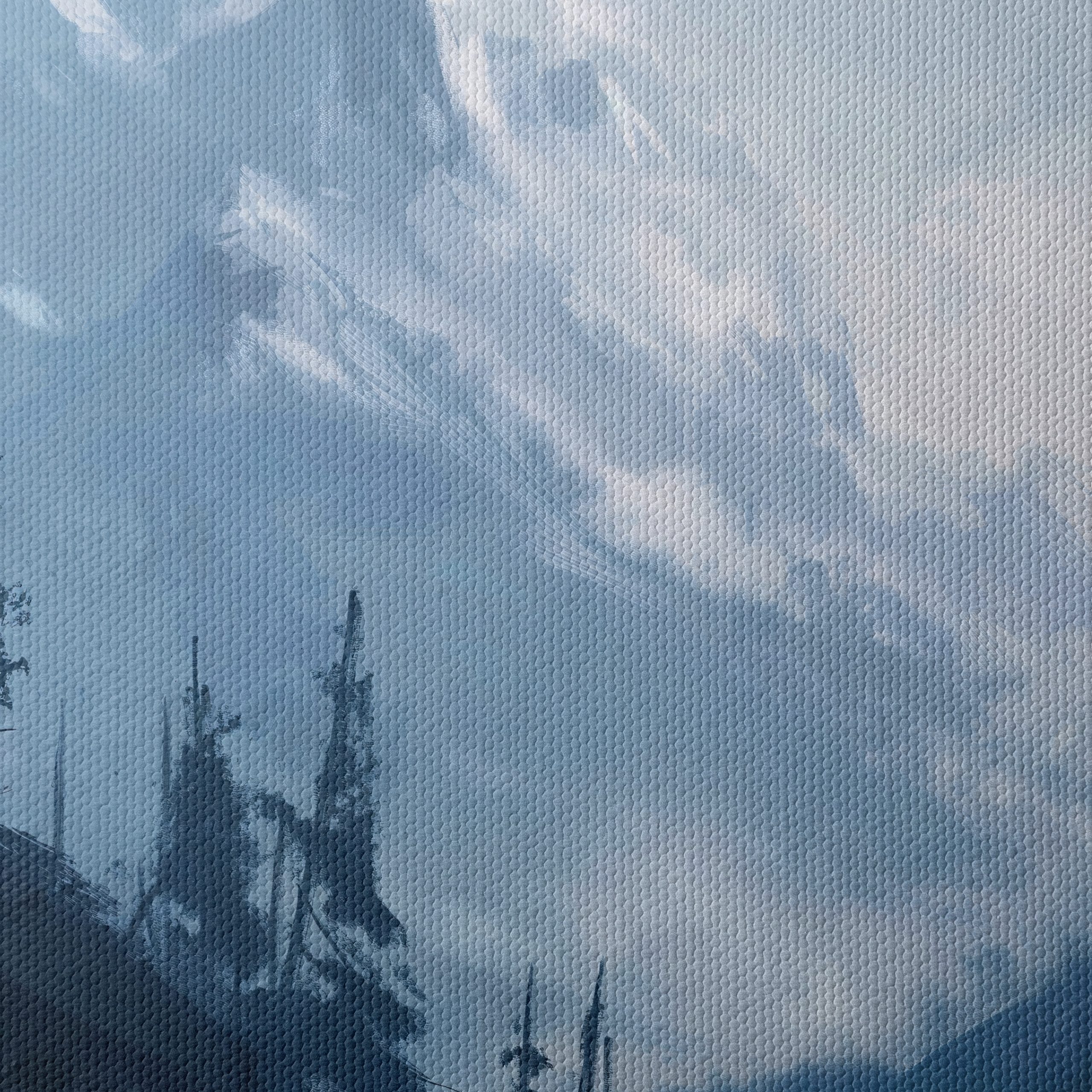 Mysterious Mountain Landscape Artwork - Image 4